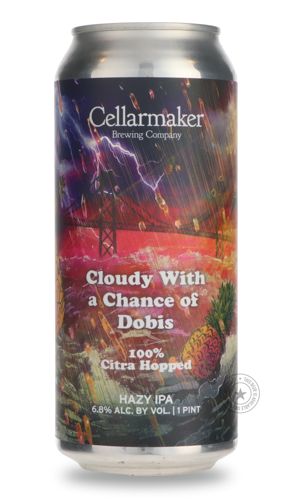 -Cellarmaker- Cloudy With A Chance of Dobis-IPA- Only @ Beer Republic - The best online beer store for American & Canadian craft beer - Buy beer online from the USA and Canada - Bier online kopen - Amerikaans bier kopen - Craft beer store - Craft beer kopen - Amerikanisch bier kaufen - Bier online kaufen - Acheter biere online - IPA - Stout - Porter - New England IPA - Hazy IPA - Imperial Stout - Barrel Aged - Barrel Aged Imperial Stout - Brown - Dark beer - Blond - Blonde - Pilsner - Lager - Wheat - Weizen