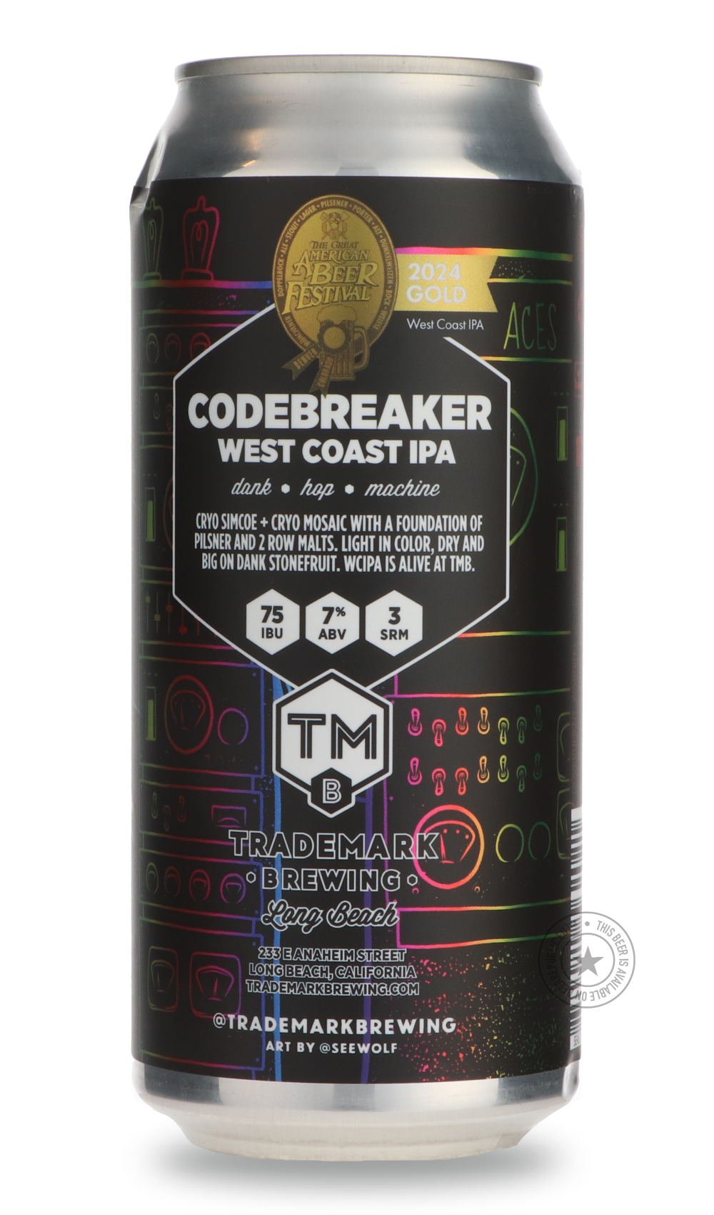 -Trademark- Codebreaker-IPA- Only @ Beer Republic - The best online beer store for American & Canadian craft beer - Buy beer online from the USA and Canada - Bier online kopen - Amerikaans bier kopen - Craft beer store - Craft beer kopen - Amerikanisch bier kaufen - Bier online kaufen - Acheter biere online - IPA - Stout - Porter - New England IPA - Hazy IPA - Imperial Stout - Barrel Aged - Barrel Aged Imperial Stout - Brown - Dark beer - Blond - Blonde - Pilsner - Lager - Wheat - Weizen - Amber - Barley Wi