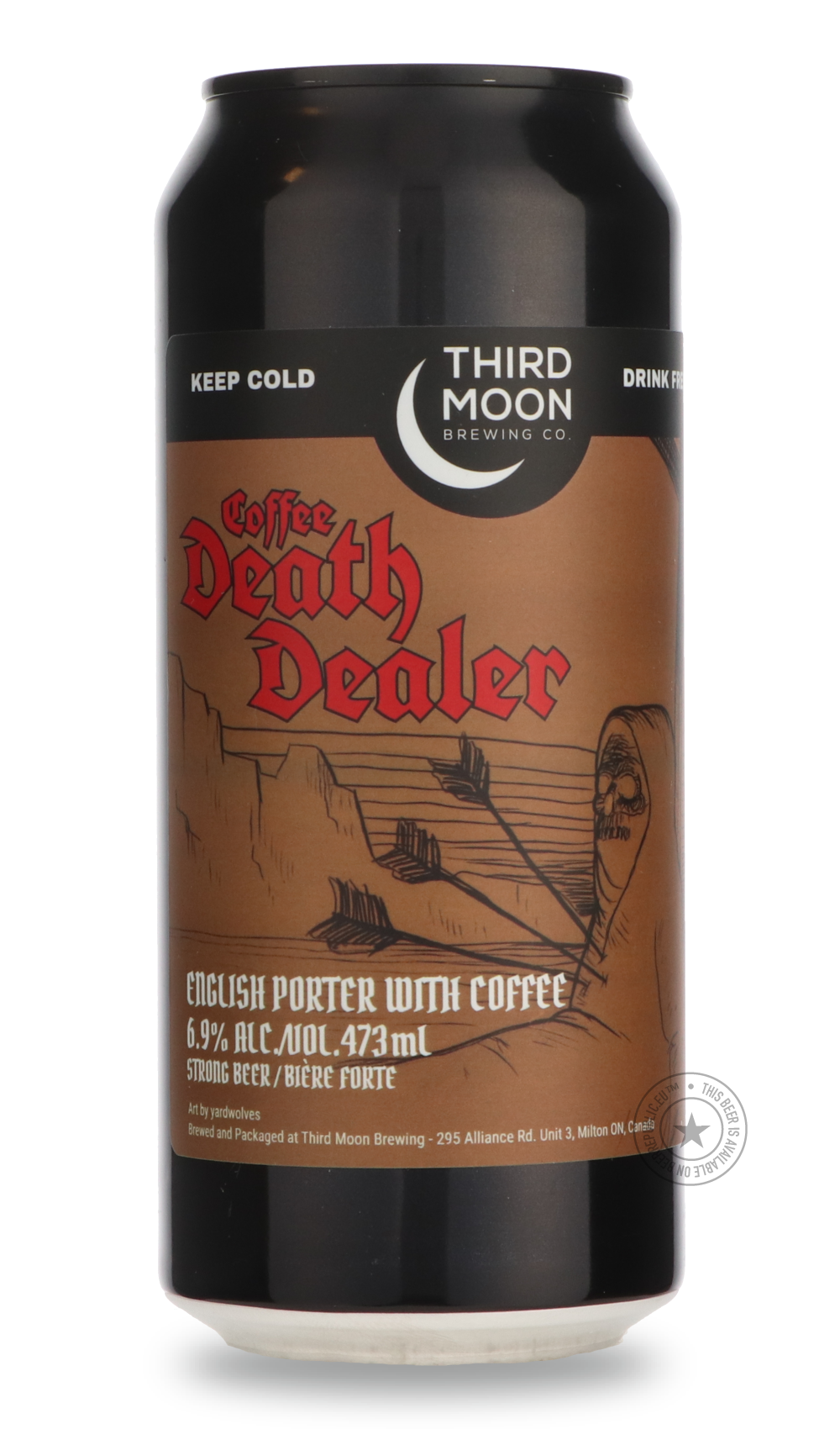 -Third Moon- Coffee Death Dealer-Stout & Porter- Only @ Beer Republic - The best online beer store for American & Canadian craft beer - Buy beer online from the USA and Canada - Bier online kopen - Amerikaans bier kopen - Craft beer store - Craft beer kopen - Amerikanisch bier kaufen - Bier online kaufen - Acheter biere online - IPA - Stout - Porter - New England IPA - Hazy IPA - Imperial Stout - Barrel Aged - Barrel Aged Imperial Stout - Brown - Dark beer - Blond - Blonde - Pilsner - Lager - Wheat - Weizen