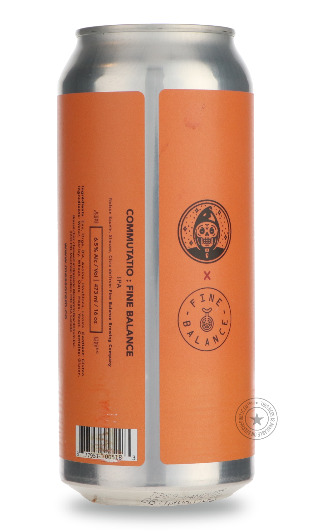 Messorem- Commutatio : Fine Balance / Fine Balance-IPA- Only @ Beer Republic - The best online beer store for American & Canadian craft beer - Buy beer online from the USA and Canada - Bier online kopen - Amerikaans bier kopen - Craft beer store - Craft beer kopen - Amerikanisch bier kaufen - Bier online kaufen - Acheter biere online - IPA - Stout - Porter - New England IPA - Hazy IPA - Imperial Stout - Barrel Aged - Barrel Aged Imperial Stout - Brown - Dark beer - Blond - Blonde - Pilsner - Lager - Wheat -