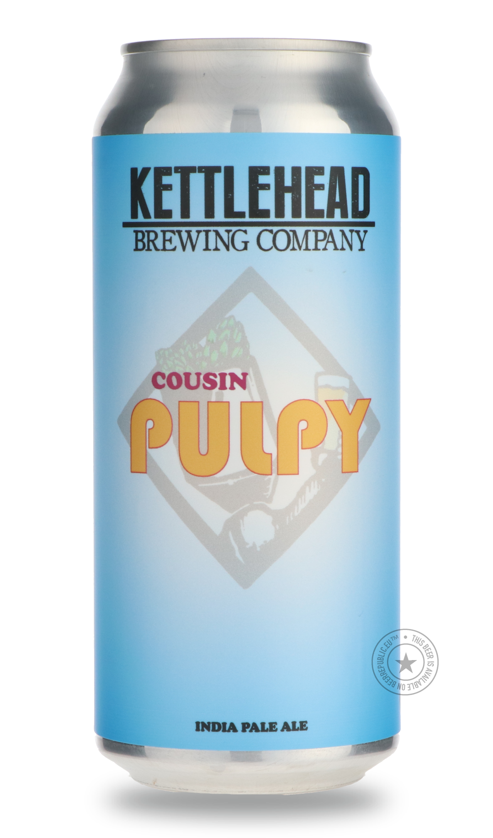 -Kettlehead- Cousin Pulpy-IPA- Only @ Beer Republic - The best online beer store for American & Canadian craft beer - Buy beer online from the USA and Canada - Bier online kopen - Amerikaans bier kopen - Craft beer store - Craft beer kopen - Amerikanisch bier kaufen - Bier online kaufen - Acheter biere online - IPA - Stout - Porter - New England IPA - Hazy IPA - Imperial Stout - Barrel Aged - Barrel Aged Imperial Stout - Brown - Dark beer - Blond - Blonde - Pilsner - Lager - Wheat - Weizen - Amber - Barley 