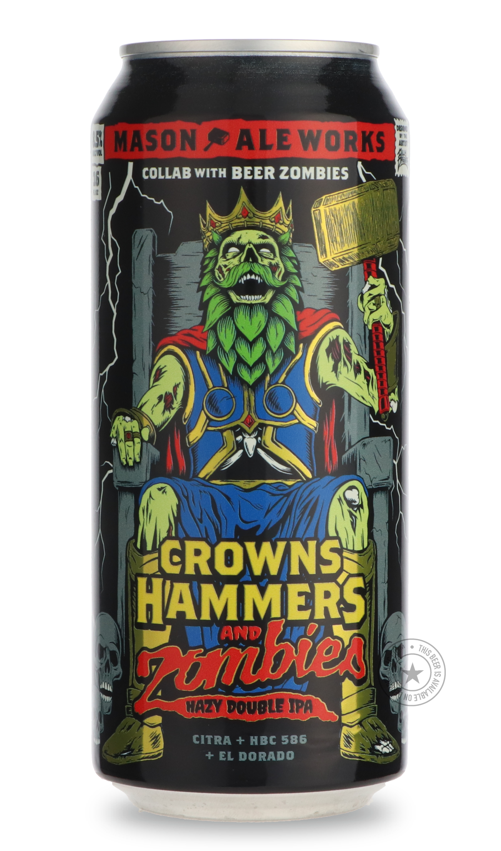 -Mason Ale Works- Crowns, Hammers, And Zombies / Craft Beer Kings & Beer Zombies-IPA- Only @ Beer Republic - The best online beer store for American & Canadian craft beer - Buy beer online from the USA and Canada - Bier online kopen - Amerikaans bier kopen - Craft beer store - Craft beer kopen - Amerikanisch bier kaufen - Bier online kaufen - Acheter biere online - IPA - Stout - Porter - New England IPA - Hazy IPA - Imperial Stout - Barrel Aged - Barrel Aged Imperial Stout - Brown - Dark beer - Blond - Blon