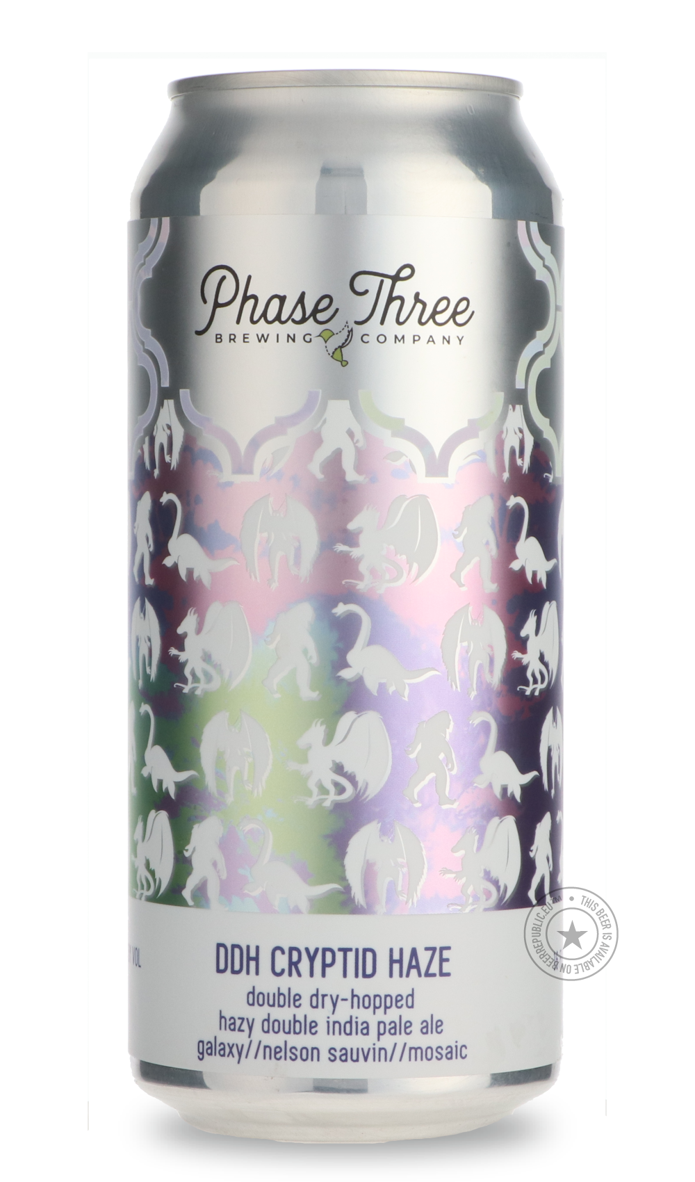 -Phase Three- DDH Cryptid Haze-IPA- Only @ Beer Republic - The best online beer store for American & Canadian craft beer - Buy beer online from the USA and Canada - Bier online kopen - Amerikaans bier kopen - Craft beer store - Craft beer kopen - Amerikanisch bier kaufen - Bier online kaufen - Acheter biere online - IPA - Stout - Porter - New England IPA - Hazy IPA - Imperial Stout - Barrel Aged - Barrel Aged Imperial Stout - Brown - Dark beer - Blond - Blonde - Pilsner - Lager - Wheat - Weizen - Amber - Ba