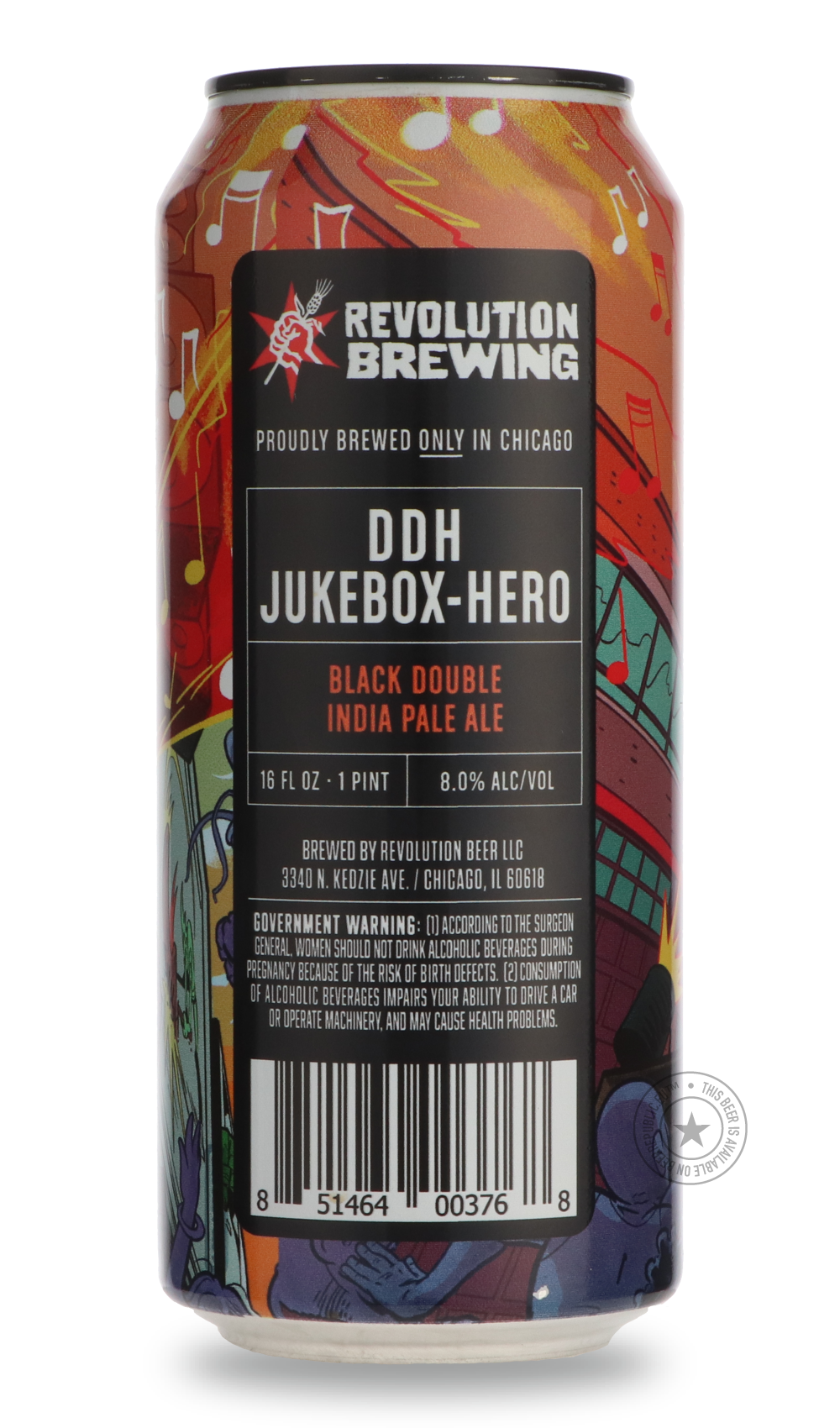 -Revolution- DDH Jukebox Hero-IPA- Only @ Beer Republic - The best online beer store for American & Canadian craft beer - Buy beer online from the USA and Canada - Bier online kopen - Amerikaans bier kopen - Craft beer store - Craft beer kopen - Amerikanisch bier kaufen - Bier online kaufen - Acheter biere online - IPA - Stout - Porter - New England IPA - Hazy IPA - Imperial Stout - Barrel Aged - Barrel Aged Imperial Stout - Brown - Dark beer - Blond - Blonde - Pilsner - Lager - Wheat - Weizen - Amber - Bar