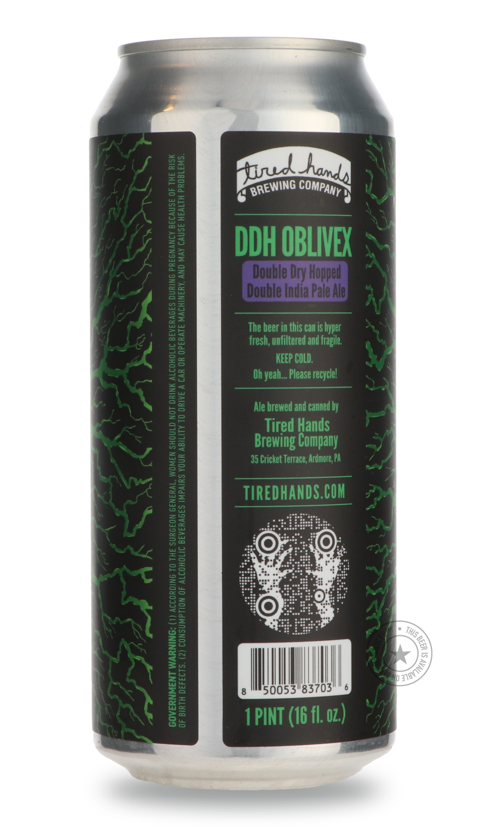 -Tired Hands- DDH Oblivex-IPA- Only @ Beer Republic - The best online beer store for American & Canadian craft beer - Buy beer online from the USA and Canada - Bier online kopen - Amerikaans bier kopen - Craft beer store - Craft beer kopen - Amerikanisch bier kaufen - Bier online kaufen - Acheter biere online - IPA - Stout - Porter - New England IPA - Hazy IPA - Imperial Stout - Barrel Aged - Barrel Aged Imperial Stout - Brown - Dark beer - Blond - Blonde - Pilsner - Lager - Wheat - Weizen - Amber - Barley 