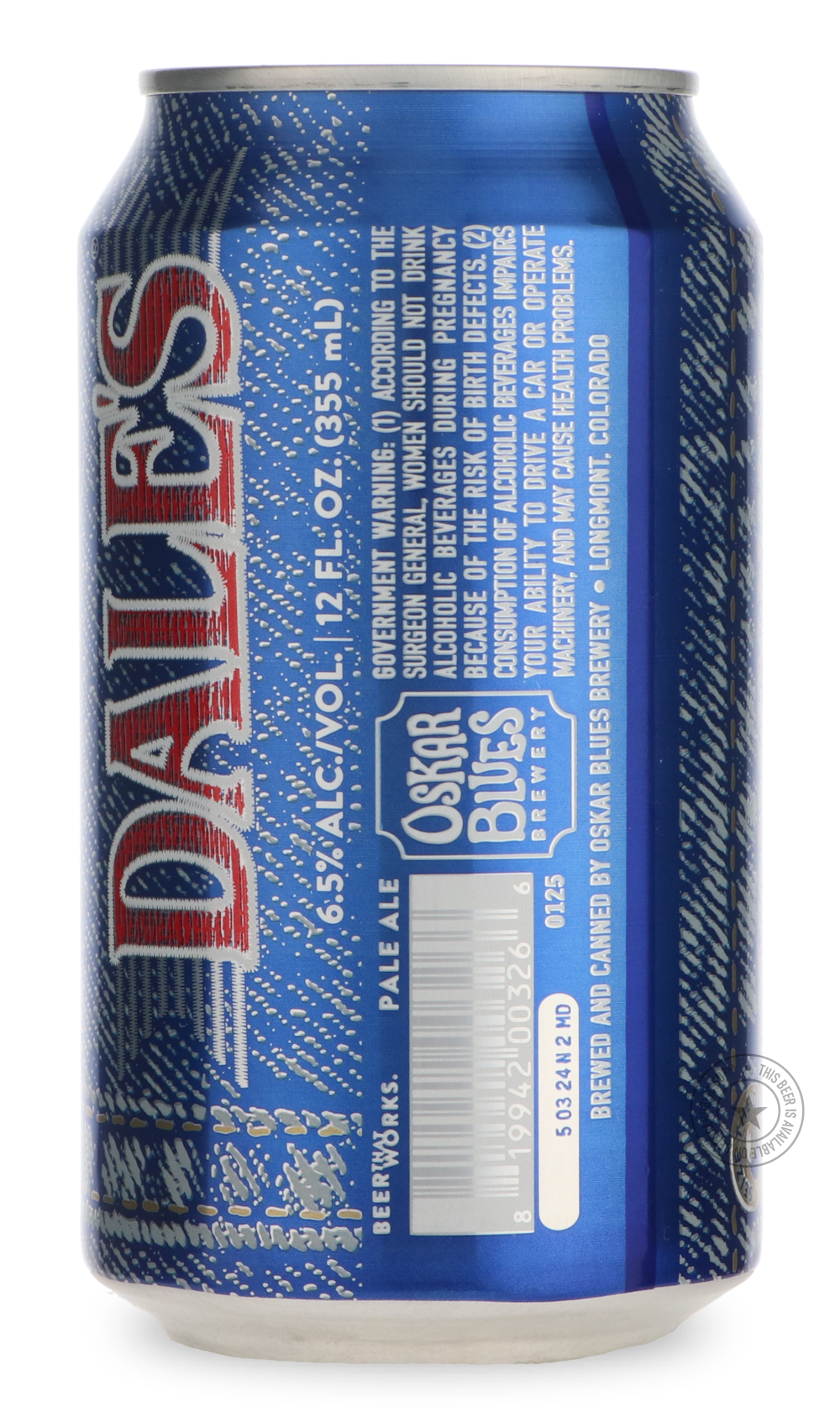 -Oskar Blues- Dale's Pale Ale-Pale- Only @ Beer Republic - The best online beer store for American & Canadian craft beer - Buy beer online from the USA and Canada - Bier online kopen - Amerikaans bier kopen - Craft beer store - Craft beer kopen - Amerikanisch bier kaufen - Bier online kaufen - Acheter biere online - IPA - Stout - Porter - New England IPA - Hazy IPA - Imperial Stout - Barrel Aged - Barrel Aged Imperial Stout - Brown - Dark beer - Blond - Blonde - Pilsner - Lager - Wheat - Weizen - Amber - Ba