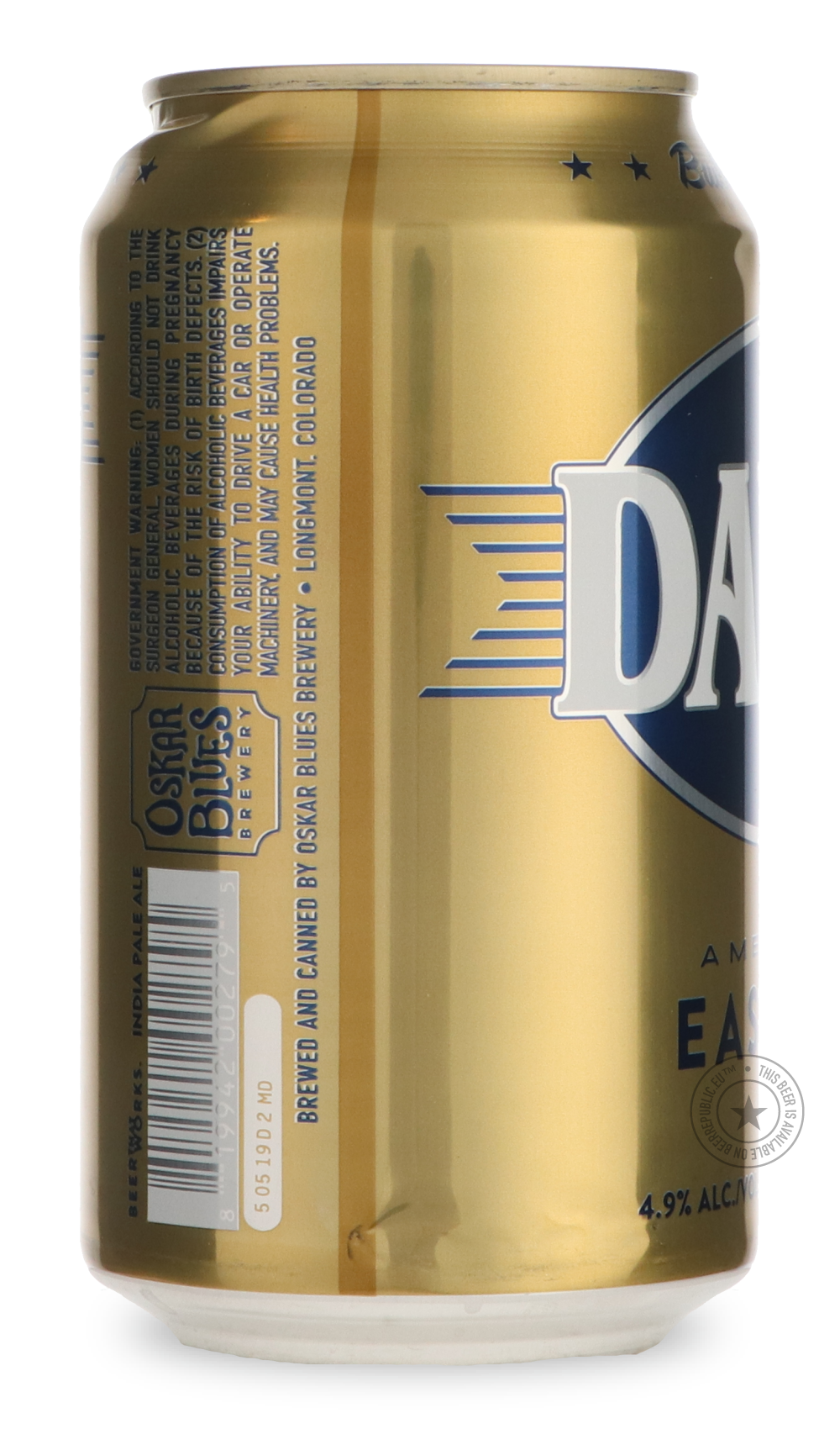 Oskar Blues- Dale’s Easy IPA-IPA- Only @ Beer Republic - The best online beer store for American & Canadian craft beer - Buy beer online from the USA and Canada - Bier online kopen - Amerikaans bier kopen - Craft beer store - Craft beer kopen - Amerikanisch bier kaufen - Bier online kaufen - Acheter biere online - IPA - Stout - Porter - New England IPA - Hazy IPA - Imperial Stout - Barrel Aged - Barrel Aged Imperial Stout - Brown - Dark beer - Blond - Blonde - Pilsner - Lager - Wheat - Weizen - Amber - Barl