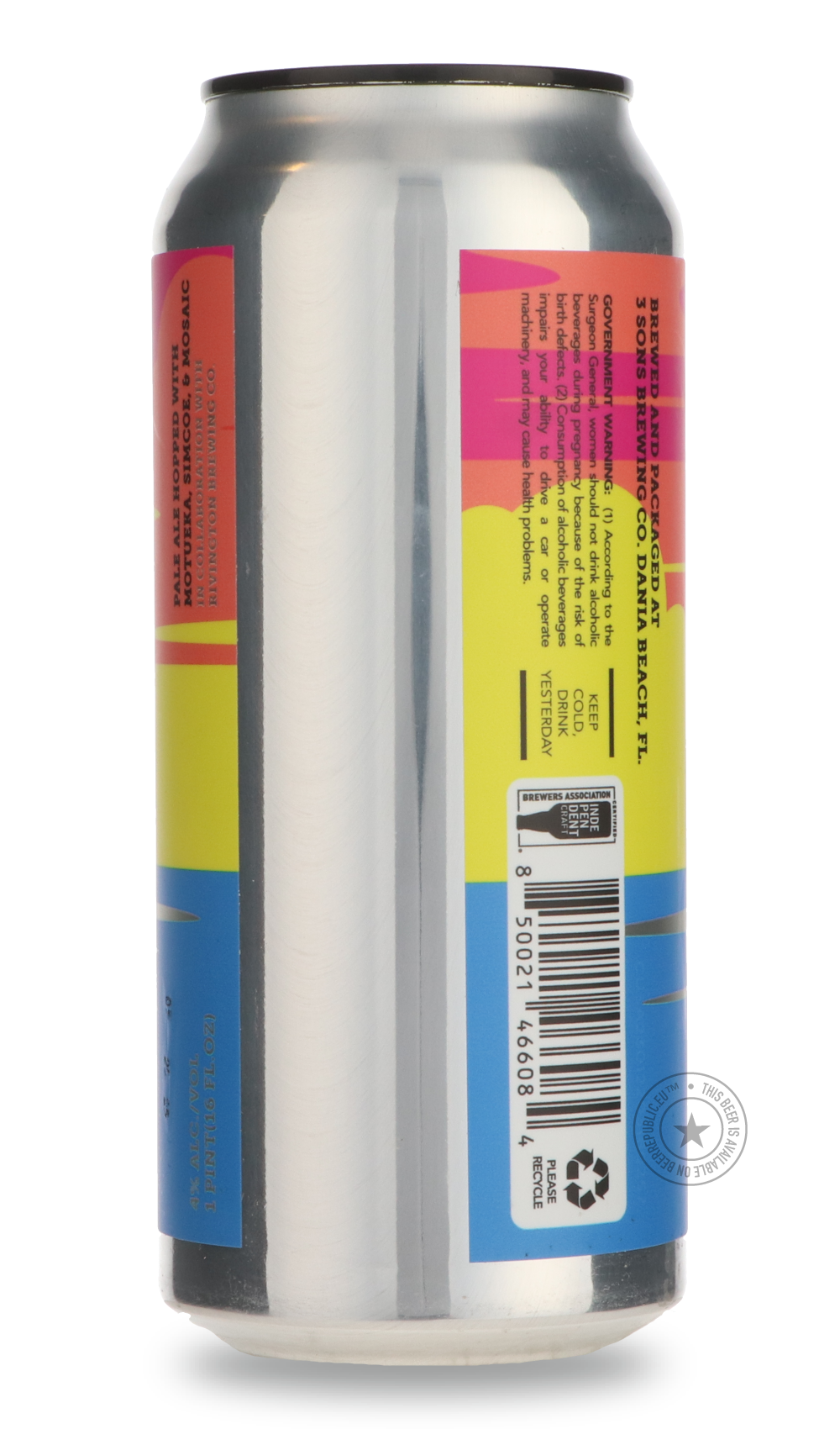 -3 Sons- Dania Beach House / Rivington-Pale- Only @ Beer Republic - The best online beer store for American & Canadian craft beer - Buy beer online from the USA and Canada - Bier online kopen - Amerikaans bier kopen - Craft beer store - Craft beer kopen - Amerikanisch bier kaufen - Bier online kaufen - Acheter biere online - IPA - Stout - Porter - New England IPA - Hazy IPA - Imperial Stout - Barrel Aged - Barrel Aged Imperial Stout - Brown - Dark beer - Blond - Blonde - Pilsner - Lager - Wheat - Weizen - A