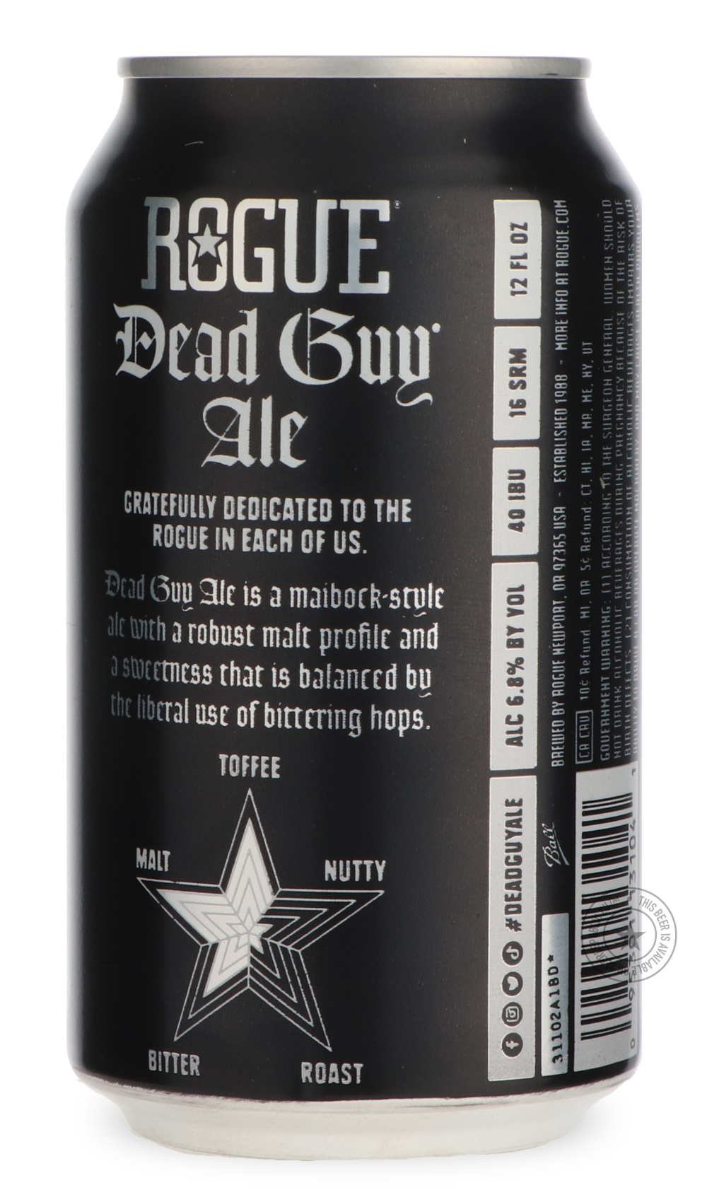-Rogue- Dead Guy Ale-Pale- Only @ Beer Republic - The best online beer store for American & Canadian craft beer - Buy beer online from the USA and Canada - Bier online kopen - Amerikaans bier kopen - Craft beer store - Craft beer kopen - Amerikanisch bier kaufen - Bier online kaufen - Acheter biere online - IPA - Stout - Porter - New England IPA - Hazy IPA - Imperial Stout - Barrel Aged - Barrel Aged Imperial Stout - Brown - Dark beer - Blond - Blonde - Pilsner - Lager - Wheat - Weizen - Amber - Barley Wine