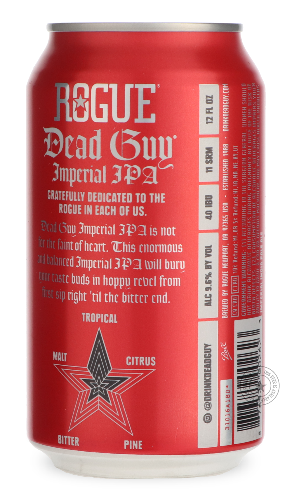 -Rogue- Dead Guy Imperial IPA-IPA- Only @ Beer Republic - The best online beer store for American & Canadian craft beer - Buy beer online from the USA and Canada - Bier online kopen - Amerikaans bier kopen - Craft beer store - Craft beer kopen - Amerikanisch bier kaufen - Bier online kaufen - Acheter biere online - IPA - Stout - Porter - New England IPA - Hazy IPA - Imperial Stout - Barrel Aged - Barrel Aged Imperial Stout - Brown - Dark beer - Blond - Blonde - Pilsner - Lager - Wheat - Weizen - Amber - Bar