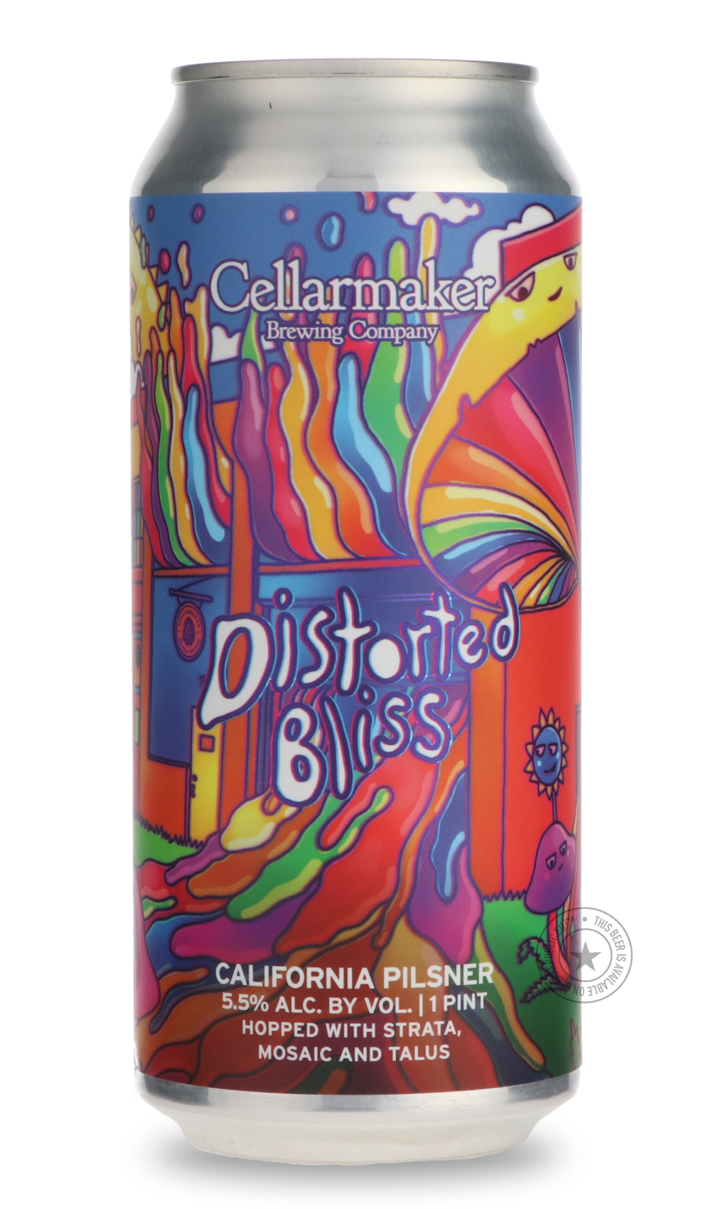 -Cellarmaker- Distorted Bliss-Pale / Blonde- Only @ Beer Republic - The best online beer store for American & Canadian craft beer - Buy beer online from the USA and Canada - Bier online kopen - Amerikaans bier kopen - Craft beer store - Craft beer kopen - Amerikanisch bier kaufen - Bier online kaufen - Acheter biere online - IPA - Stout - Porter - New England IPA - Hazy IPA - Imperial Stout - Barrel Aged - Barrel Aged Imperial Stout - Brown - Dark beer - Blond - Blonde - Pilsner - Lager - Wheat - Weizen - A