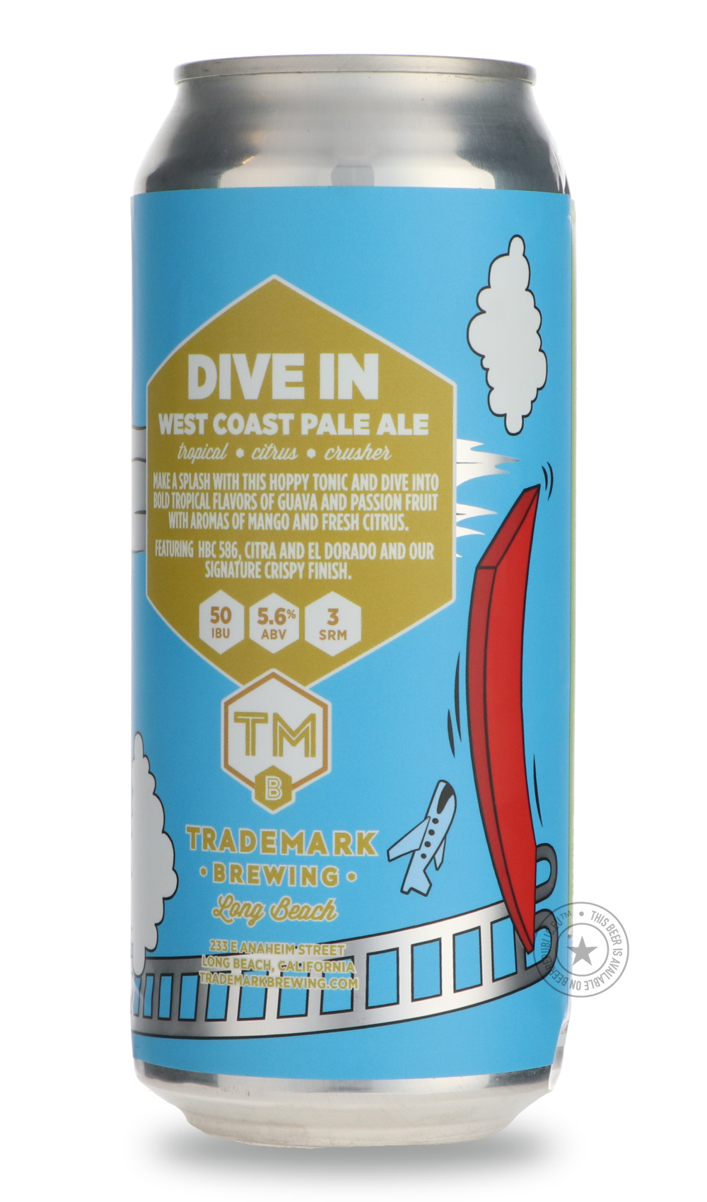 -Trademark- Dive In-IPA- Only @ Beer Republic - The best online beer store for American & Canadian craft beer - Buy beer online from the USA and Canada - Bier online kopen - Amerikaans bier kopen - Craft beer store - Craft beer kopen - Amerikanisch bier kaufen - Bier online kaufen - Acheter biere online - IPA - Stout - Porter - New England IPA - Hazy IPA - Imperial Stout - Barrel Aged - Barrel Aged Imperial Stout - Brown - Dark beer - Blond - Blonde - Pilsner - Lager - Wheat - Weizen - Amber - Barley Wine -