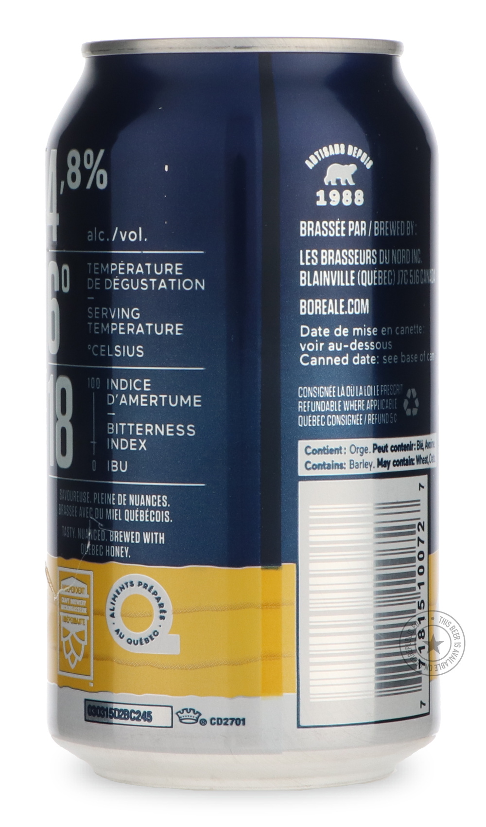 -Boréale- Dorée-Pale- Only @ Beer Republic - The best online beer store for American & Canadian craft beer - Buy beer online from the USA and Canada - Bier online kopen - Amerikaans bier kopen - Craft beer store - Craft beer kopen - Amerikanisch bier kaufen - Bier online kaufen - Acheter biere online - IPA - Stout - Porter - New England IPA - Hazy IPA - Imperial Stout - Barrel Aged - Barrel Aged Imperial Stout - Brown - Dark beer - Blond - Blonde - Pilsner - Lager - Wheat - Weizen - Amber - Barley Wine - Qu
