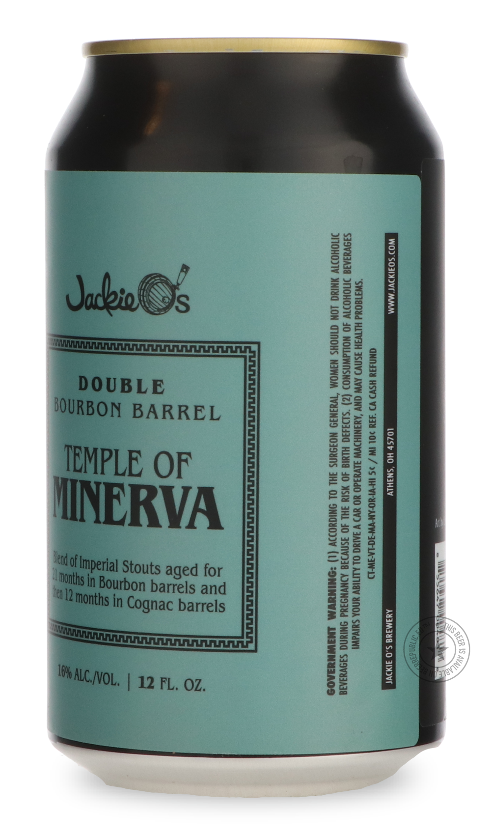 Jackie O's- Double Barrel Temple of Minerva-Stout & Porter- Only @ Beer Republic - The best online beer store for American & Canadian craft beer - Buy beer online from the USA and Canada - Bier online kopen - Amerikaans bier kopen - Craft beer store - Craft beer kopen - Amerikanisch bier kaufen - Bier online kaufen - Acheter biere online - IPA - Stout - Porter - New England IPA - Hazy IPA - Imperial Stout - Barrel Aged - Barrel Aged Imperial Stout - Brown - Dark beer - Blond - Blonde - Pilsner - Lager - Whe