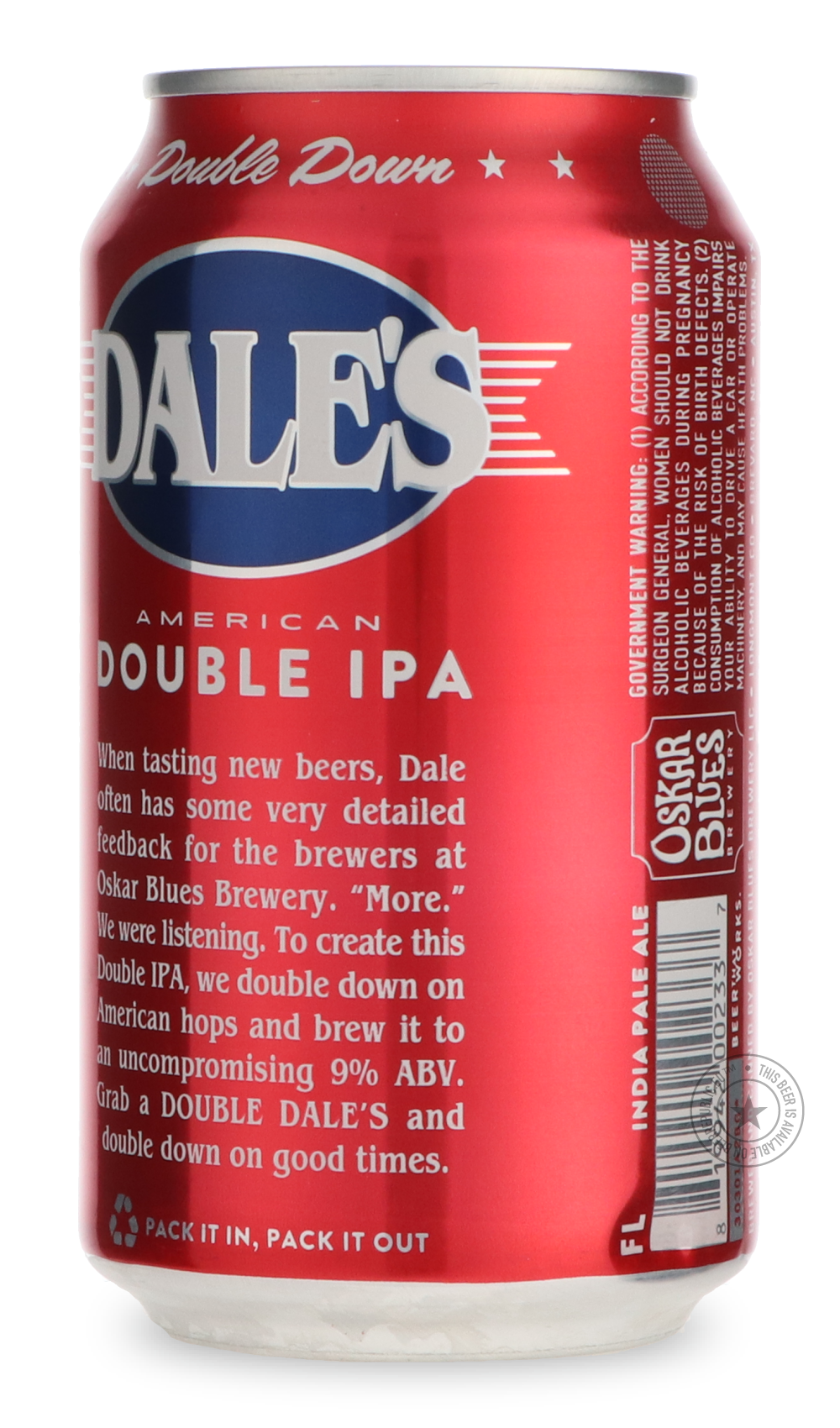 -Oskar Blues- Double Dale’s-IPA- Only @ Beer Republic - The best online beer store for American & Canadian craft beer - Buy beer online from the USA and Canada - Bier online kopen - Amerikaans bier kopen - Craft beer store - Craft beer kopen - Amerikanisch bier kaufen - Bier online kaufen - Acheter biere online - IPA - Stout - Porter - New England IPA - Hazy IPA - Imperial Stout - Barrel Aged - Barrel Aged Imperial Stout - Brown - Dark beer - Blond - Blonde - Pilsner - Lager - Wheat - Weizen - Amber - Barle