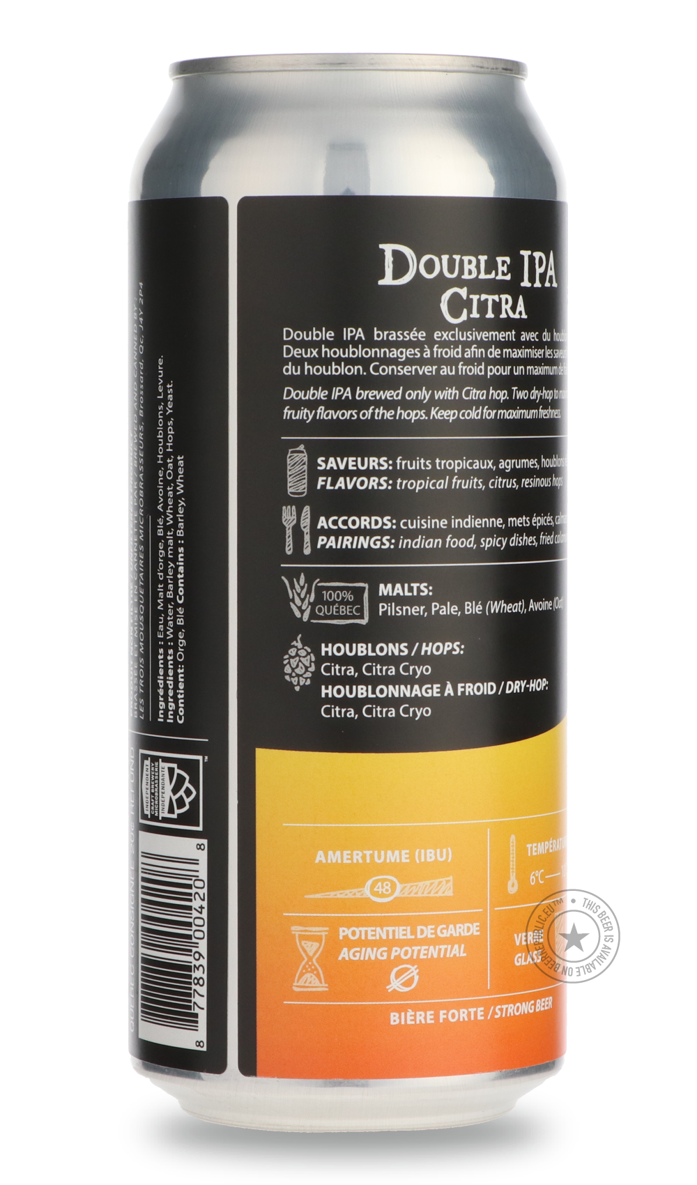 -Les Trois Mousquetaires- Double IPA Citra-IPA- Only @ Beer Republic - The best online beer store for American & Canadian craft beer - Buy beer online from the USA and Canada - Bier online kopen - Amerikaans bier kopen - Craft beer store - Craft beer kopen - Amerikanisch bier kaufen - Bier online kaufen - Acheter biere online - IPA - Stout - Porter - New England IPA - Hazy IPA - Imperial Stout - Barrel Aged - Barrel Aged Imperial Stout - Brown - Dark beer - Blond - Blonde - Pilsner - Lager - Wheat - Weizen 