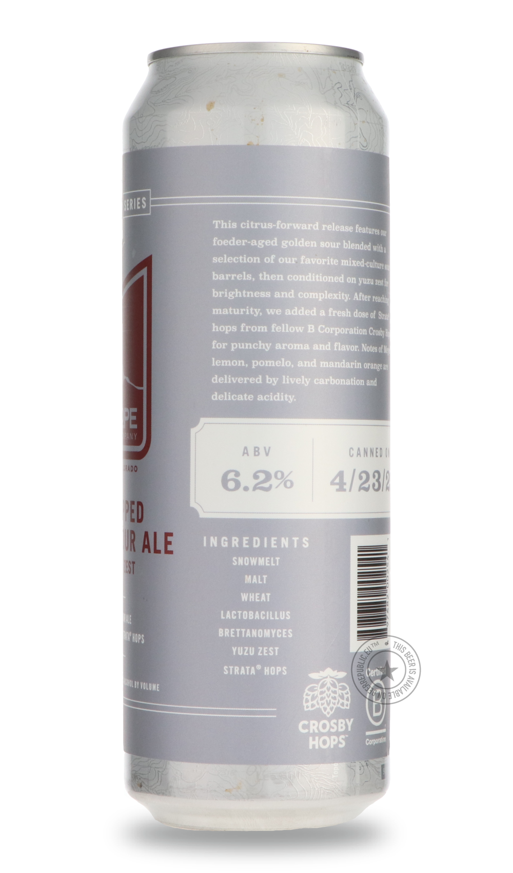 -Upslope- Lee Hill Vol. 28 Dry-Hopped Golden Sour Ale-Sour / Wild & Fruity- Only @ Beer Republic - The best online beer store for American & Canadian craft beer - Buy beer online from the USA and Canada - Bier online kopen - Amerikaans bier kopen - Craft beer store - Craft beer kopen - Amerikanisch bier kaufen - Bier online kaufen - Acheter biere online - IPA - Stout - Porter - New England IPA - Hazy IPA - Imperial Stout - Barrel Aged - Barrel Aged Imperial Stout - Brown - Dark beer - Blond - Blonde - Pilsn