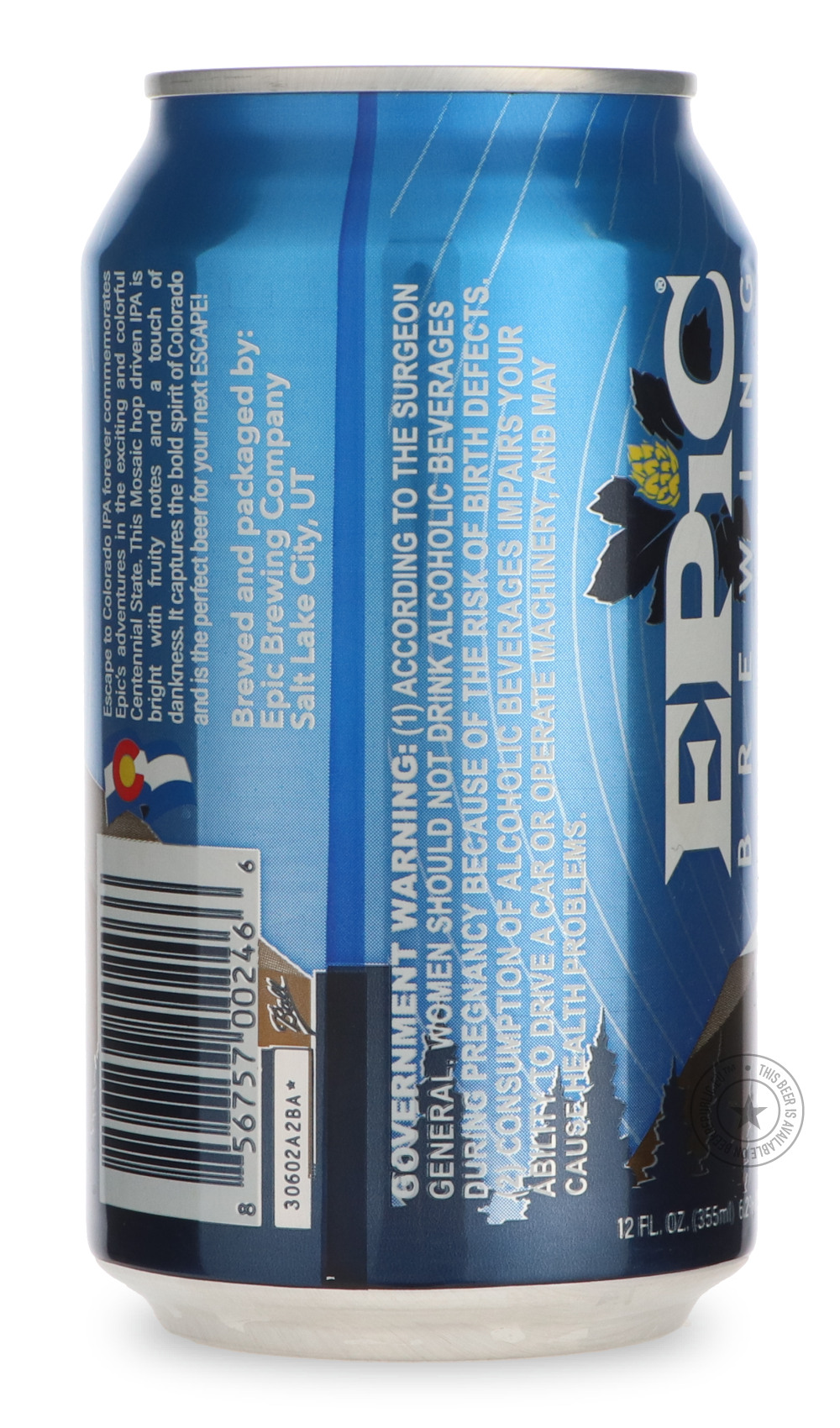 -Epic- Escape to Colorado-IPA- Only @ Beer Republic - The best online beer store for American & Canadian craft beer - Buy beer online from the USA and Canada - Bier online kopen - Amerikaans bier kopen - Craft beer store - Craft beer kopen - Amerikanisch bier kaufen - Bier online kaufen - Acheter biere online - IPA - Stout - Porter - New England IPA - Hazy IPA - Imperial Stout - Barrel Aged - Barrel Aged Imperial Stout - Brown - Dark beer - Blond - Blonde - Pilsner - Lager - Wheat - Weizen - Amber - Barley 