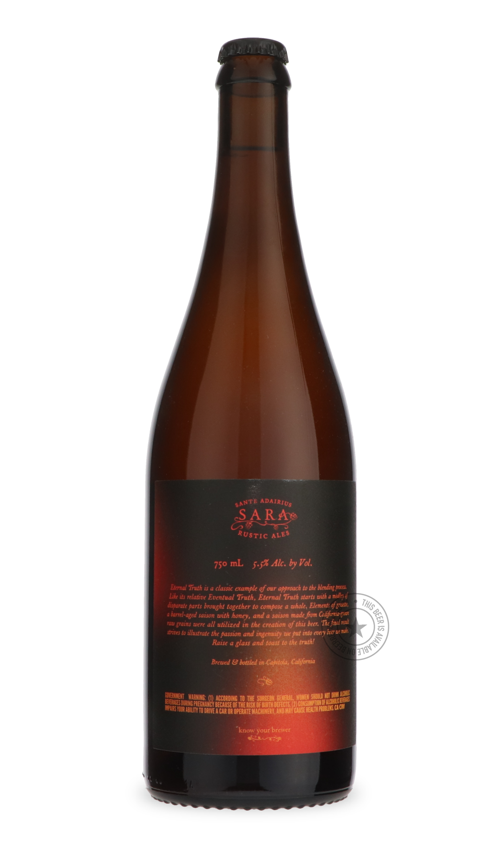-Sante Adairius Rustic Ales- Eternal Truth-Sour / Wild & Fruity- Only @ Beer Republic - The best online beer store for American & Canadian craft beer - Buy beer online from the USA and Canada - Bier online kopen - Amerikaans bier kopen - Craft beer store - Craft beer kopen - Amerikanisch bier kaufen - Bier online kaufen - Acheter biere online - IPA - Stout - Porter - New England IPA - Hazy IPA - Imperial Stout - Barrel Aged - Barrel Aged Imperial Stout - Brown - Dark beer - Blond - Blonde - Pilsner - Lager 