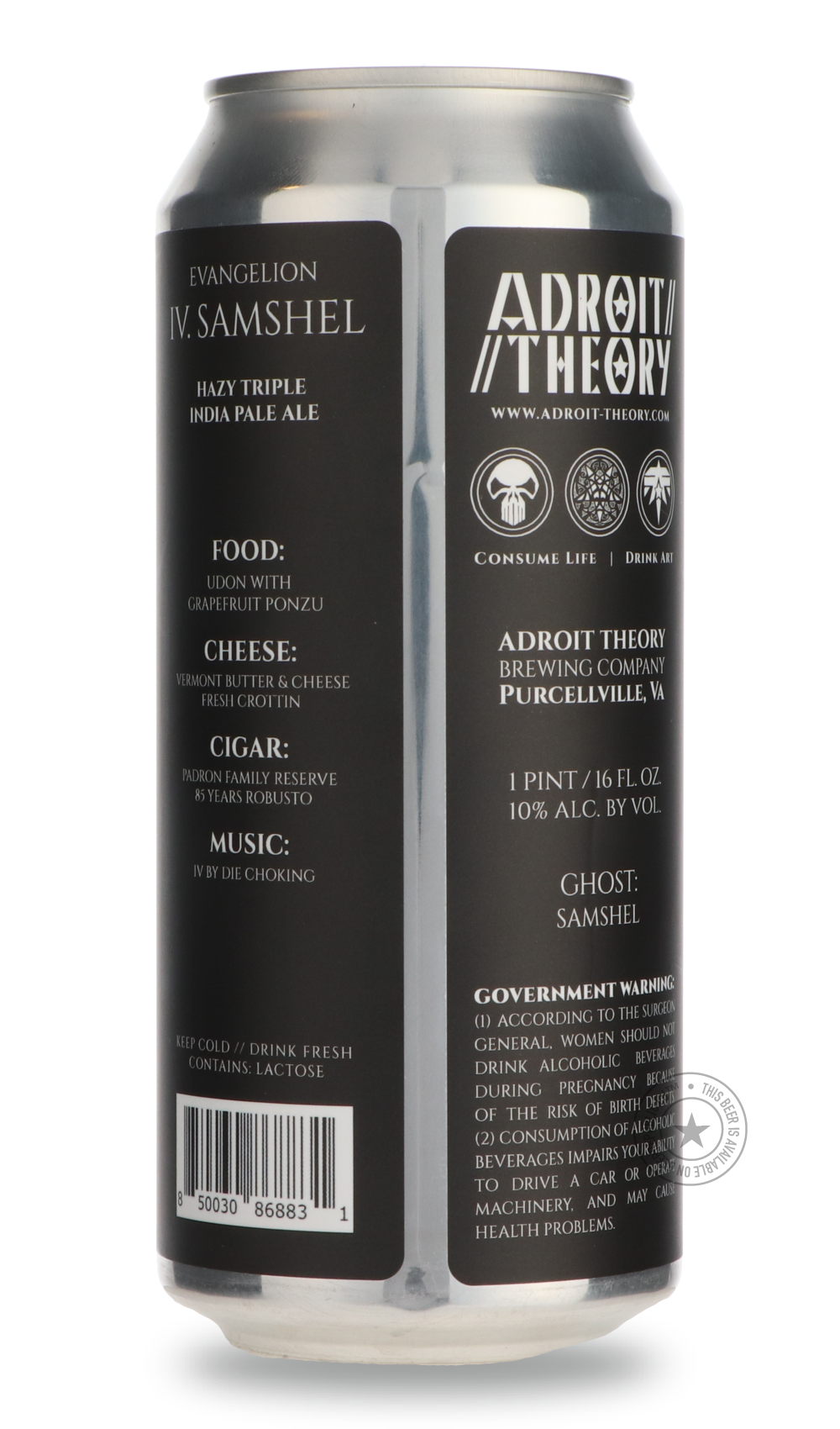-Adroit Theory- Evangelion IV. Samshel (Ghost SAMSHEL)-IPA- Only @ Beer Republic - The best online beer store for American & Canadian craft beer - Buy beer online from the USA and Canada - Bier online kopen - Amerikaans bier kopen - Craft beer store - Craft beer kopen - Amerikanisch bier kaufen - Bier online kaufen - Acheter biere online - IPA - Stout - Porter - New England IPA - Hazy IPA - Imperial Stout - Barrel Aged - Barrel Aged Imperial Stout - Brown - Dark beer - Blond - Blonde - Pilsner - Lager - Whe