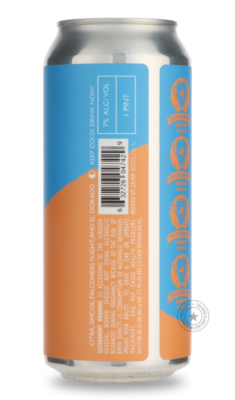 Grimm- Falcon Wing Door-IPA- Only @ Beer Republic - The best online beer store for American & Canadian craft beer - Buy beer online from the USA and Canada - Bier online kopen - Amerikaans bier kopen - Craft beer store - Craft beer kopen - Amerikanisch bier kaufen - Bier online kaufen - Acheter biere online - IPA - Stout - Porter - New England IPA - Hazy IPA - Imperial Stout - Barrel Aged - Barrel Aged Imperial Stout - Brown - Dark beer - Blond - Blonde - Pilsner - Lager - Wheat - Weizen - Amber - Barley Wi