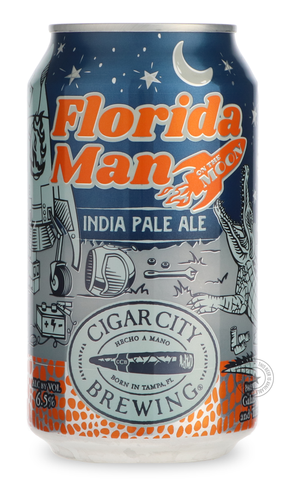 -Cigar City- Florida Man On the Moon-IPA- Only @ Beer Republic - The best online beer store for American & Canadian craft beer - Buy beer online from the USA and Canada - Bier online kopen - Amerikaans bier kopen - Craft beer store - Craft beer kopen - Amerikanisch bier kaufen - Bier online kaufen - Acheter biere online - IPA - Stout - Porter - New England IPA - Hazy IPA - Imperial Stout - Barrel Aged - Barrel Aged Imperial Stout - Brown - Dark beer - Blond - Blonde - Pilsner - Lager - Wheat - Weizen - Ambe