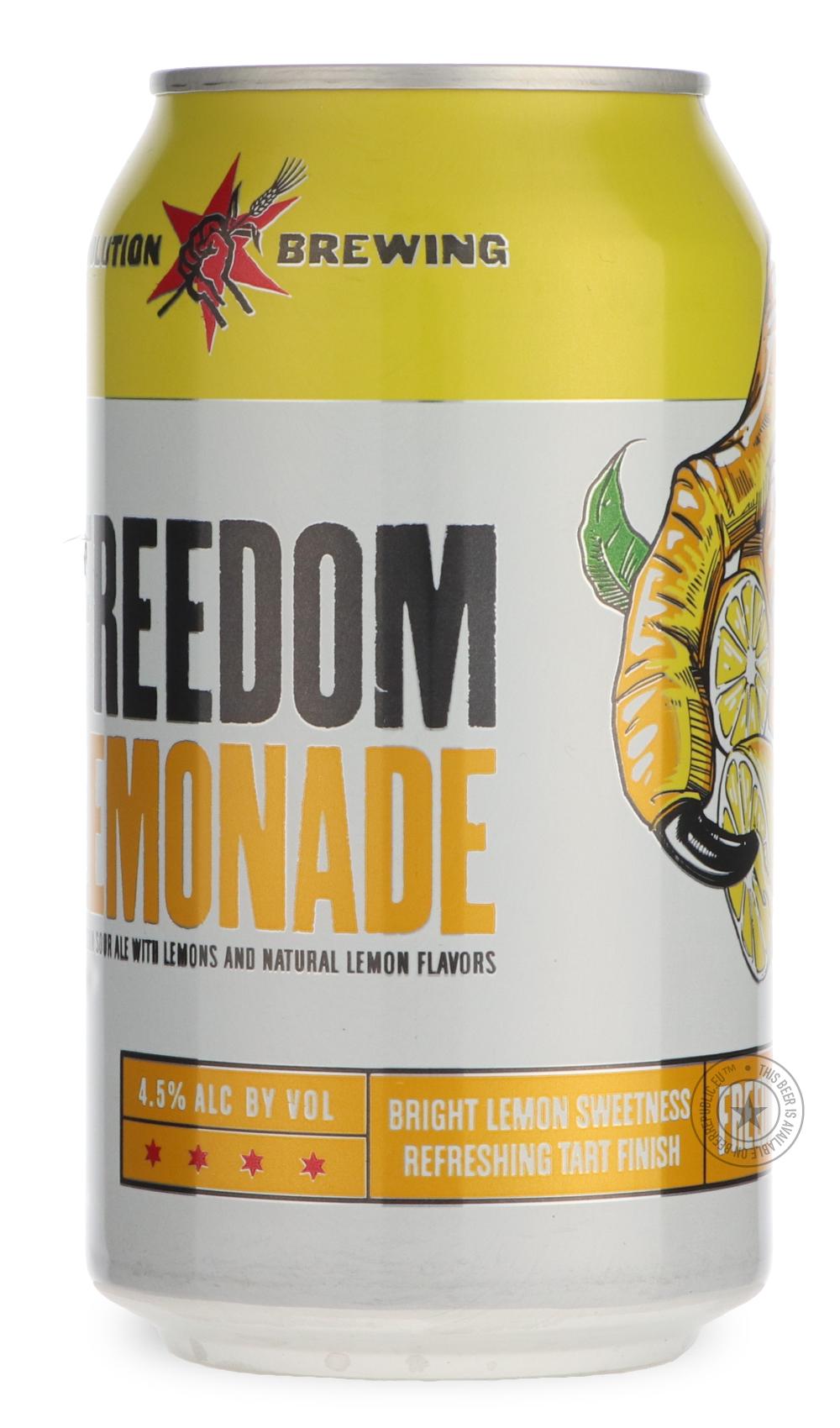 -Revolution- Freedom Lemonade-Sour / Wild & Fruity- Only @ Beer Republic - The best online beer store for American & Canadian craft beer - Buy beer online from the USA and Canada - Bier online kopen - Amerikaans bier kopen - Craft beer store - Craft beer kopen - Amerikanisch bier kaufen - Bier online kaufen - Acheter biere online - IPA - Stout - Porter - New England IPA - Hazy IPA - Imperial Stout - Barrel Aged - Barrel Aged Imperial Stout - Brown - Dark beer - Blond - Blonde - Pilsner - Lager - Wheat - Wei