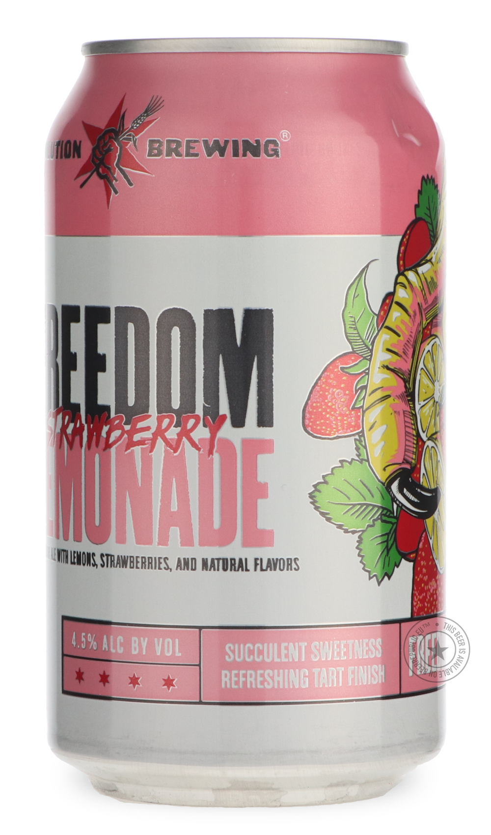 -Revolution- Freedom Strawberry Lemonade-Sour / Wild & Fruity- Only @ Beer Republic - The best online beer store for American & Canadian craft beer - Buy beer online from the USA and Canada - Bier online kopen - Amerikaans bier kopen - Craft beer store - Craft beer kopen - Amerikanisch bier kaufen - Bier online kaufen - Acheter biere online - IPA - Stout - Porter - New England IPA - Hazy IPA - Imperial Stout - Barrel Aged - Barrel Aged Imperial Stout - Brown - Dark beer - Blond - Blonde - Pilsner - Lager - 