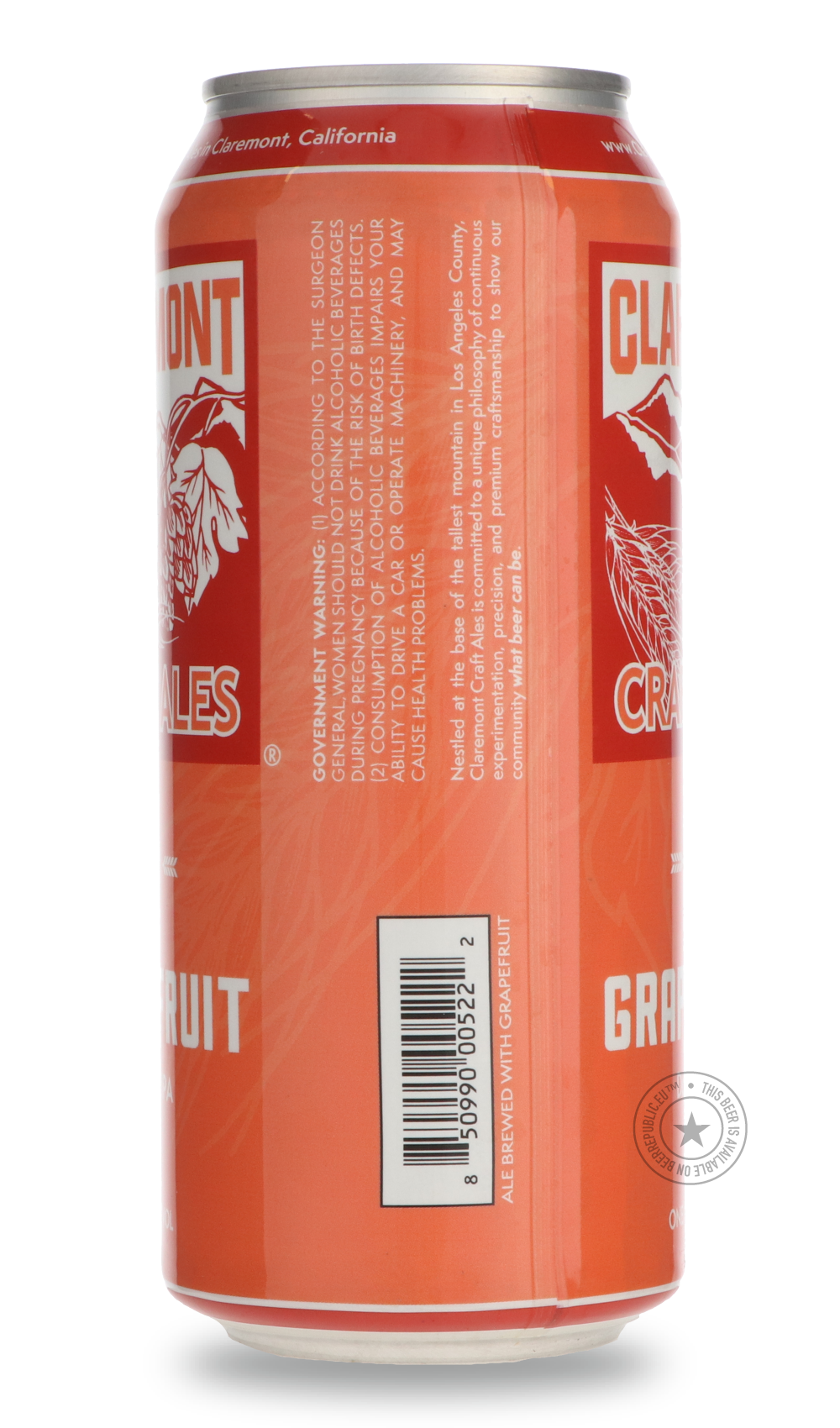 -Claremont- Grapefruit Double IPA-IPA- Only @ Beer Republic - The best online beer store for American & Canadian craft beer - Buy beer online from the USA and Canada - Bier online kopen - Amerikaans bier kopen - Craft beer store - Craft beer kopen - Amerikanisch bier kaufen - Bier online kaufen - Acheter biere online - IPA - Stout - Porter - New England IPA - Hazy IPA - Imperial Stout - Barrel Aged - Barrel Aged Imperial Stout - Brown - Dark beer - Blond - Blonde - Pilsner - Lager - Wheat - Weizen - Amber -