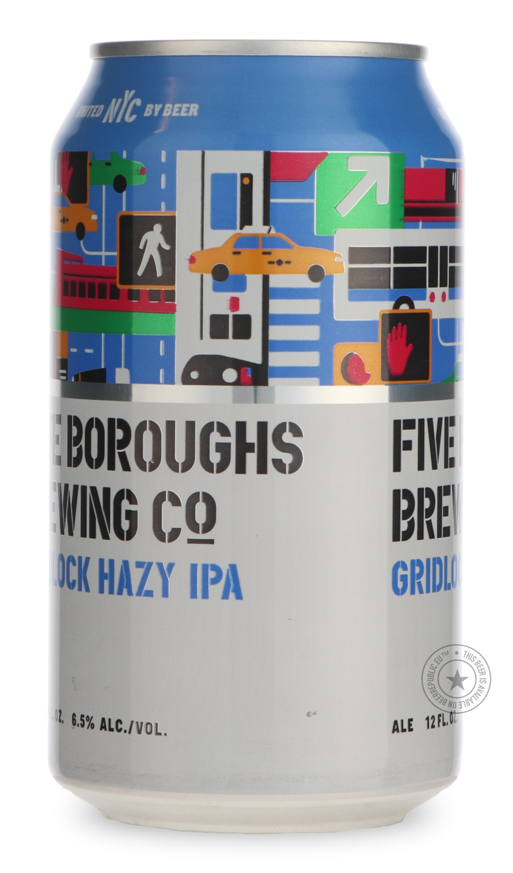 -Five Boroughs- Gridlock-IPA- Only @ Beer Republic - The best online beer store for American & Canadian craft beer - Buy beer online from the USA and Canada - Bier online kopen - Amerikaans bier kopen - Craft beer store - Craft beer kopen - Amerikanisch bier kaufen - Bier online kaufen - Acheter biere online - IPA - Stout - Porter - New England IPA - Hazy IPA - Imperial Stout - Barrel Aged - Barrel Aged Imperial Stout - Brown - Dark beer - Blond - Blonde - Pilsner - Lager - Wheat - Weizen - Amber - Barley W