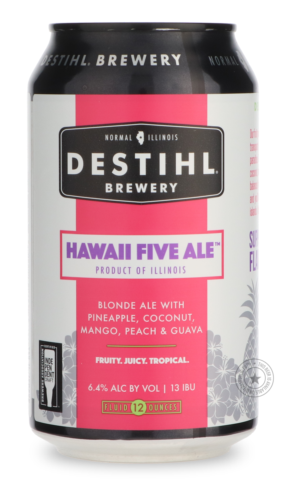 -Destihl- Hawaii Five Ale-Pale- Only @ Beer Republic - The best online beer store for American & Canadian craft beer - Buy beer online from the USA and Canada - Bier online kopen - Amerikaans bier kopen - Craft beer store - Craft beer kopen - Amerikanisch bier kaufen - Bier online kaufen - Acheter biere online - IPA - Stout - Porter - New England IPA - Hazy IPA - Imperial Stout - Barrel Aged - Barrel Aged Imperial Stout - Brown - Dark beer - Blond - Blonde - Pilsner - Lager - Wheat - Weizen - Amber - Barley
