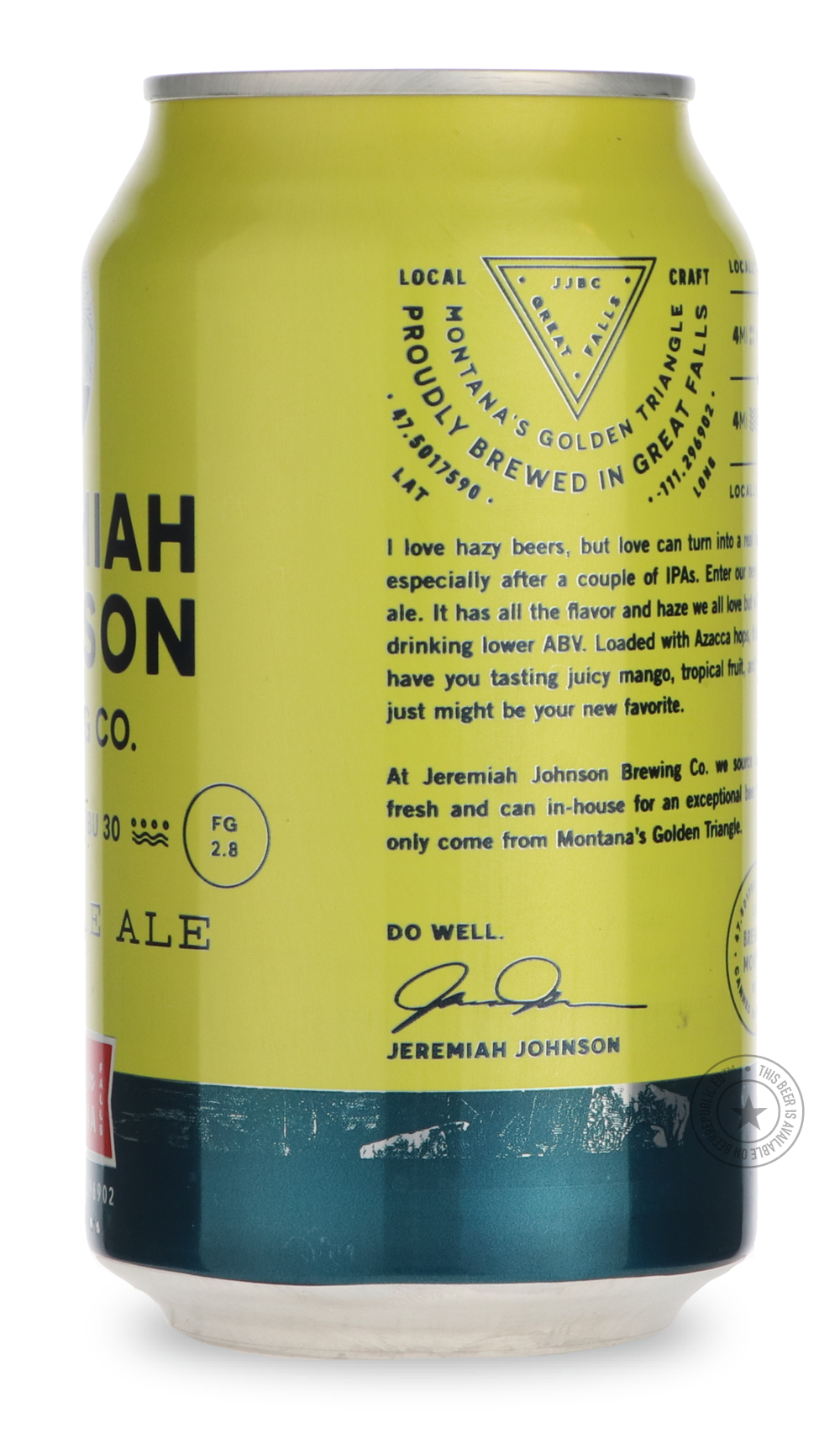 -Jeremiah Johnson- Hazy Pale Ale-Pale- Only @ Beer Republic - The best online beer store for American & Canadian craft beer - Buy beer online from the USA and Canada - Bier online kopen - Amerikaans bier kopen - Craft beer store - Craft beer kopen - Amerikanisch bier kaufen - Bier online kaufen - Acheter biere online - IPA - Stout - Porter - New England IPA - Hazy IPA - Imperial Stout - Barrel Aged - Barrel Aged Imperial Stout - Brown - Dark beer - Blond - Blonde - Pilsner - Lager - Wheat - Weizen - Amber -