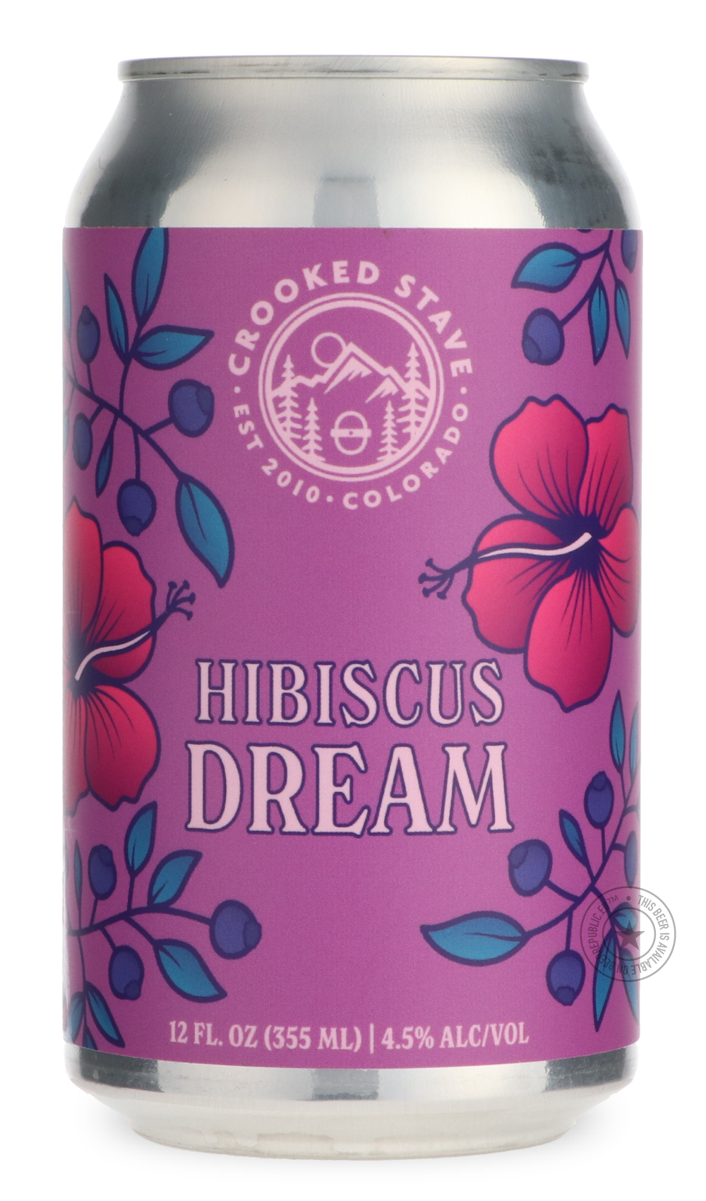 -Crooked Stave- Hibiscus Dream-Sour / Wild & Fruity- Only @ Beer Republic - The best online beer store for American & Canadian craft beer - Buy beer online from the USA and Canada - Bier online kopen - Amerikaans bier kopen - Craft beer store - Craft beer kopen - Amerikanisch bier kaufen - Bier online kaufen - Acheter biere online - IPA - Stout - Porter - New England IPA - Hazy IPA - Imperial Stout - Barrel Aged - Barrel Aged Imperial Stout - Brown - Dark beer - Blond - Blonde - Pilsner - Lager - Wheat - We