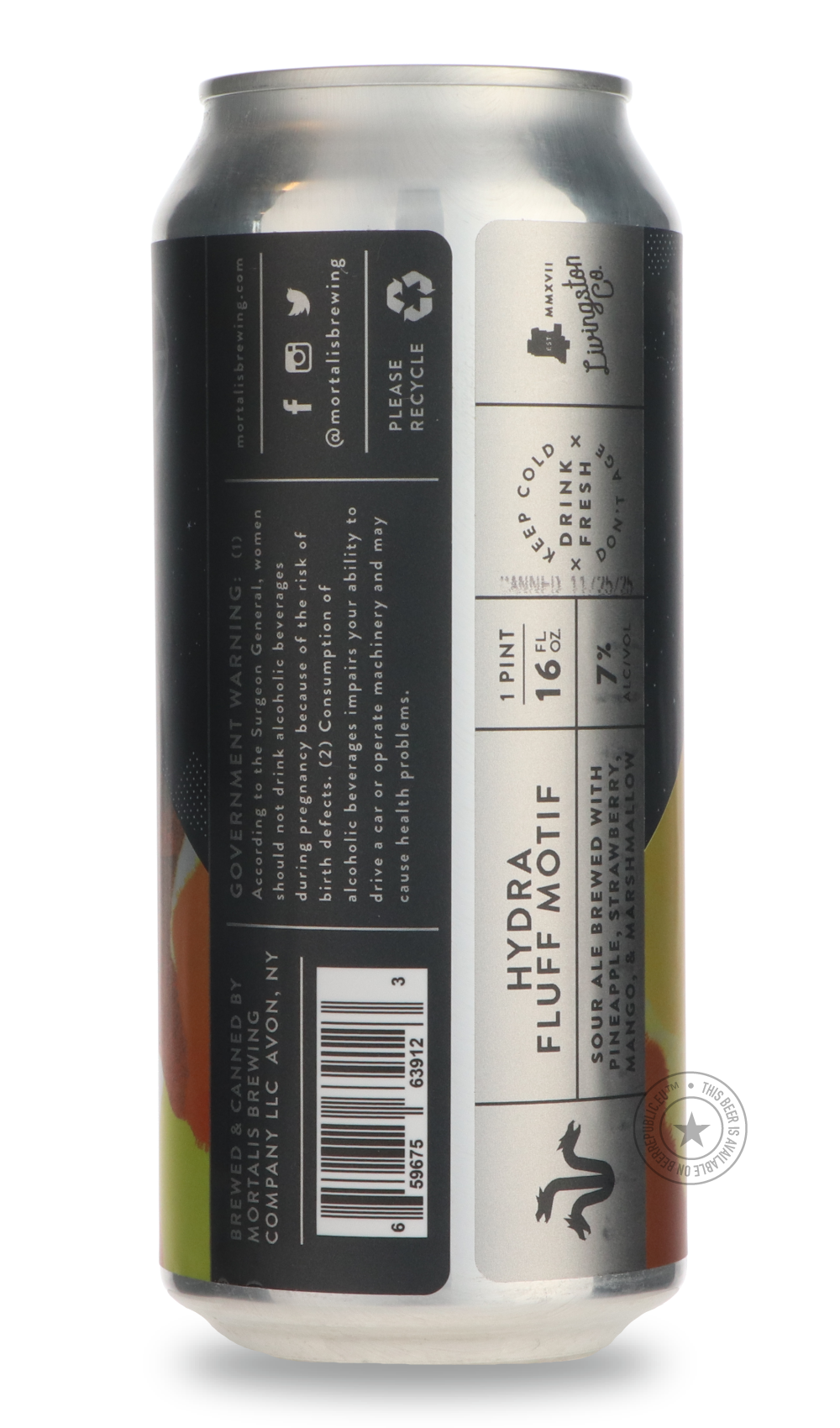 Mortalis- Hydra | Fluff Motif / Two Tides-Sour / Wild & Fruity- Only @ Beer Republic - The best online beer store for American & Canadian craft beer - Buy beer online from the USA and Canada - Bier online kopen - Amerikaans bier kopen - Craft beer store - Craft beer kopen - Amerikanisch bier kaufen - Bier online kaufen - Acheter biere online - IPA - Stout - Porter - New England IPA - Hazy IPA - Imperial Stout - Barrel Aged - Barrel Aged Imperial Stout - Brown - Dark beer - Blond - Blonde - Pilsner - Lager -