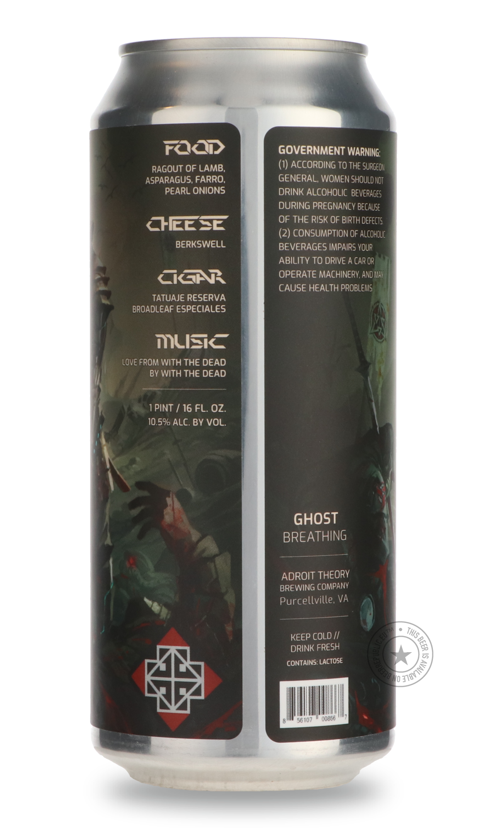 -Adroit Theory- If You're Still Breathing (Ghost BREATHING)-IPA- Only @ Beer Republic - The best online beer store for American & Canadian craft beer - Buy beer online from the USA and Canada - Bier online kopen - Amerikaans bier kopen - Craft beer store - Craft beer kopen - Amerikanisch bier kaufen - Bier online kaufen - Acheter biere online - IPA - Stout - Porter - New England IPA - Hazy IPA - Imperial Stout - Barrel Aged - Barrel Aged Imperial Stout - Brown - Dark beer - Blond - Blonde - Pilsner - Lager 