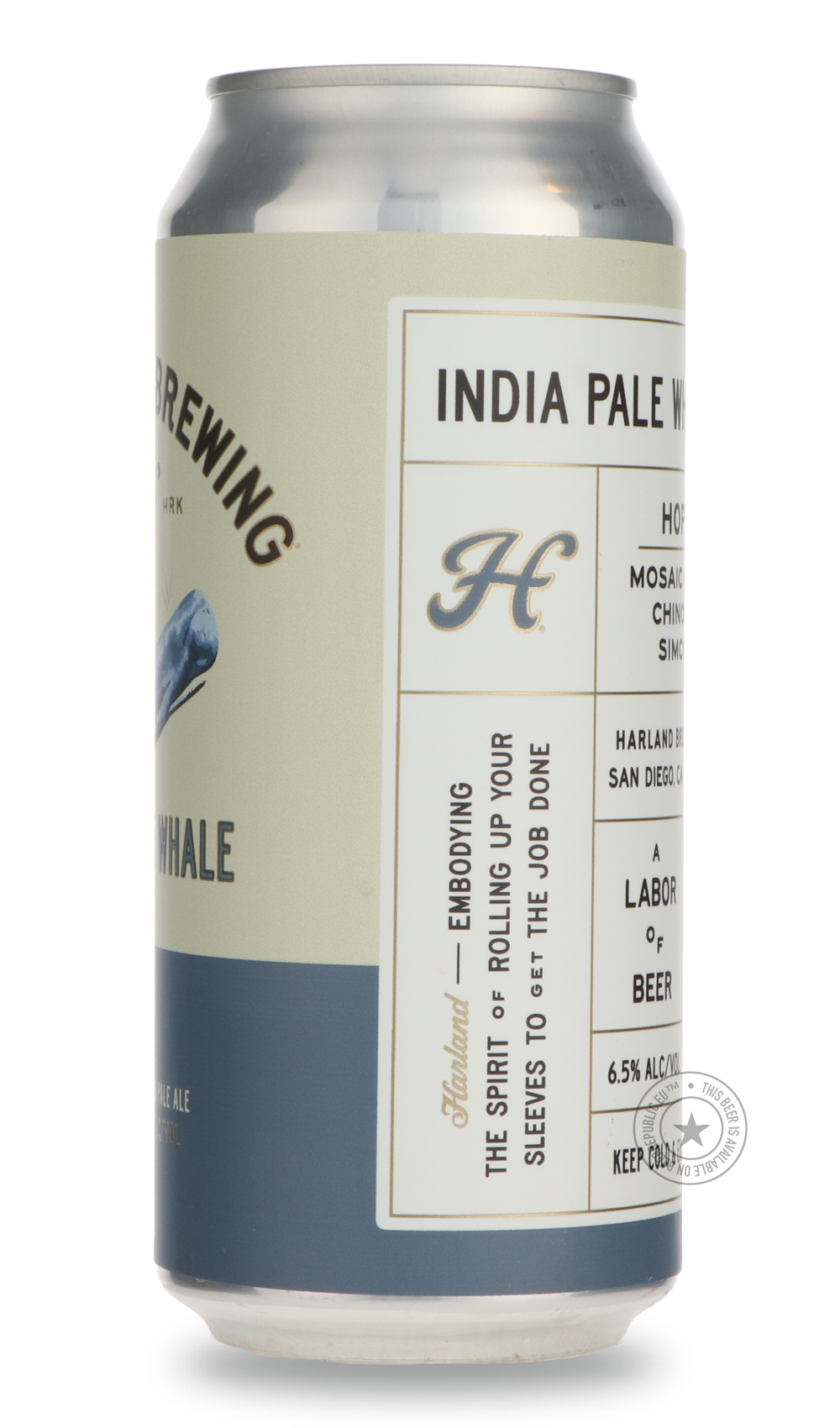 -Harland- India Pale Whale-IPA- Only @ Beer Republic - The best online beer store for American & Canadian craft beer - Buy beer online from the USA and Canada - Bier online kopen - Amerikaans bier kopen - Craft beer store - Craft beer kopen - Amerikanisch bier kaufen - Bier online kaufen - Acheter biere online - IPA - Stout - Porter - New England IPA - Hazy IPA - Imperial Stout - Barrel Aged - Barrel Aged Imperial Stout - Brown - Dark beer - Blond - Blonde - Pilsner - Lager - Wheat - Weizen - Amber - Barley