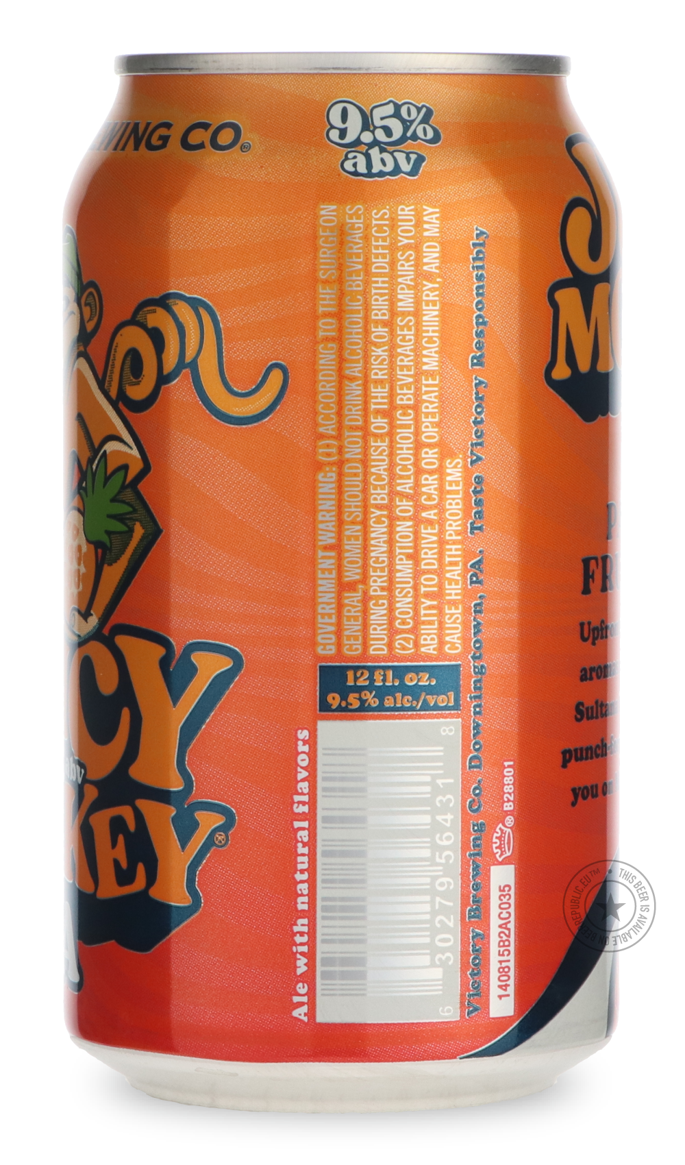 -Victory- Juicy Monkey-IPA- Only @ Beer Republic - The best online beer store for American & Canadian craft beer - Buy beer online from the USA and Canada - Bier online kopen - Amerikaans bier kopen - Craft beer store - Craft beer kopen - Amerikanisch bier kaufen - Bier online kaufen - Acheter biere online - IPA - Stout - Porter - New England IPA - Hazy IPA - Imperial Stout - Barrel Aged - Barrel Aged Imperial Stout - Brown - Dark beer - Blond - Blonde - Pilsner - Lager - Wheat - Weizen - Amber - Barley Win