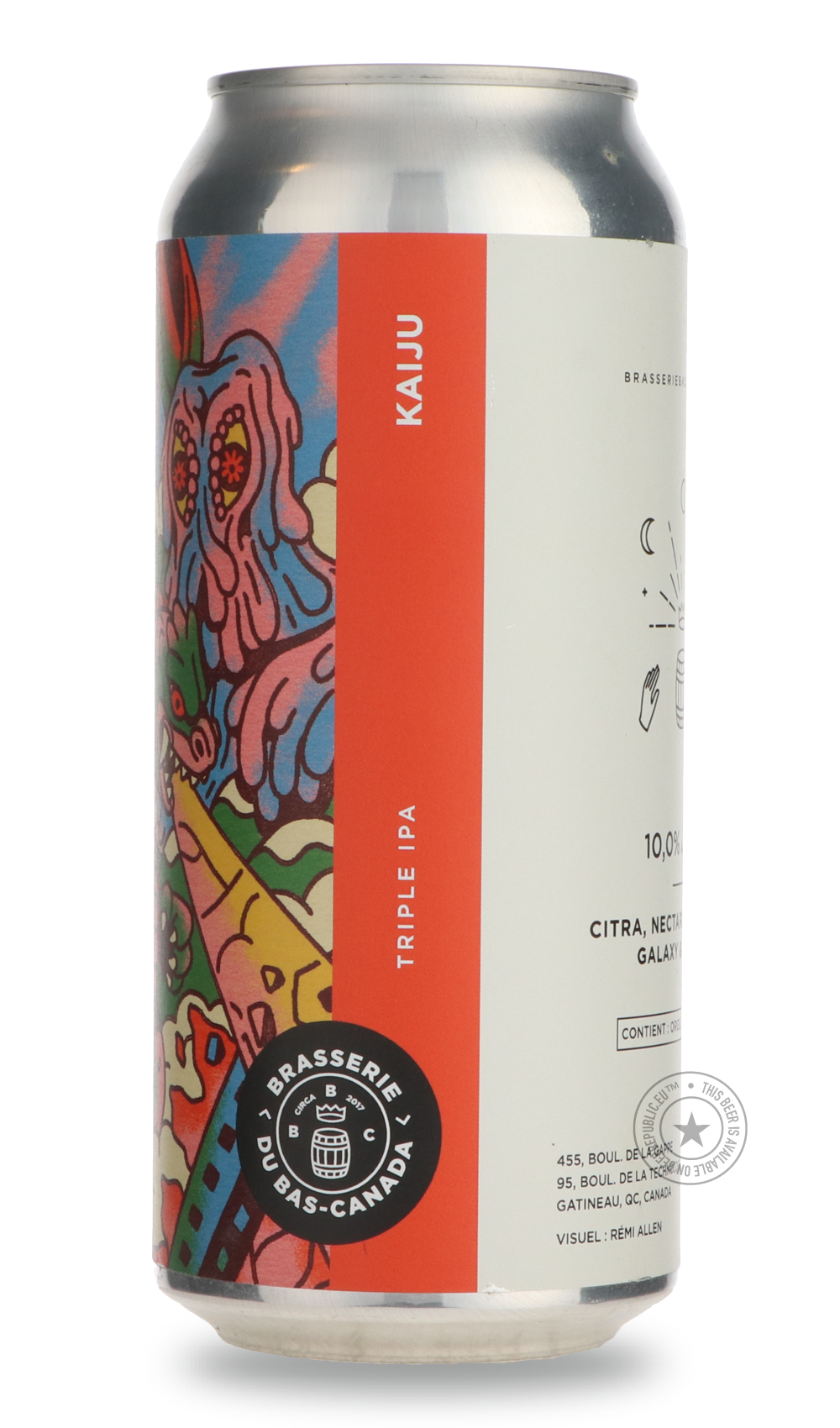 -Brasserie du Bas-Canada- Kaiju-IPA- Only @ Beer Republic - The best online beer store for American & Canadian craft beer - Buy beer online from the USA and Canada - Bier online kopen - Amerikaans bier kopen - Craft beer store - Craft beer kopen - Amerikanisch bier kaufen - Bier online kaufen - Acheter biere online - IPA - Stout - Porter - New England IPA - Hazy IPA - Imperial Stout - Barrel Aged - Barrel Aged Imperial Stout - Brown - Dark beer - Blond - Blonde - Pilsner - Lager - Wheat - Weizen - Amber - B