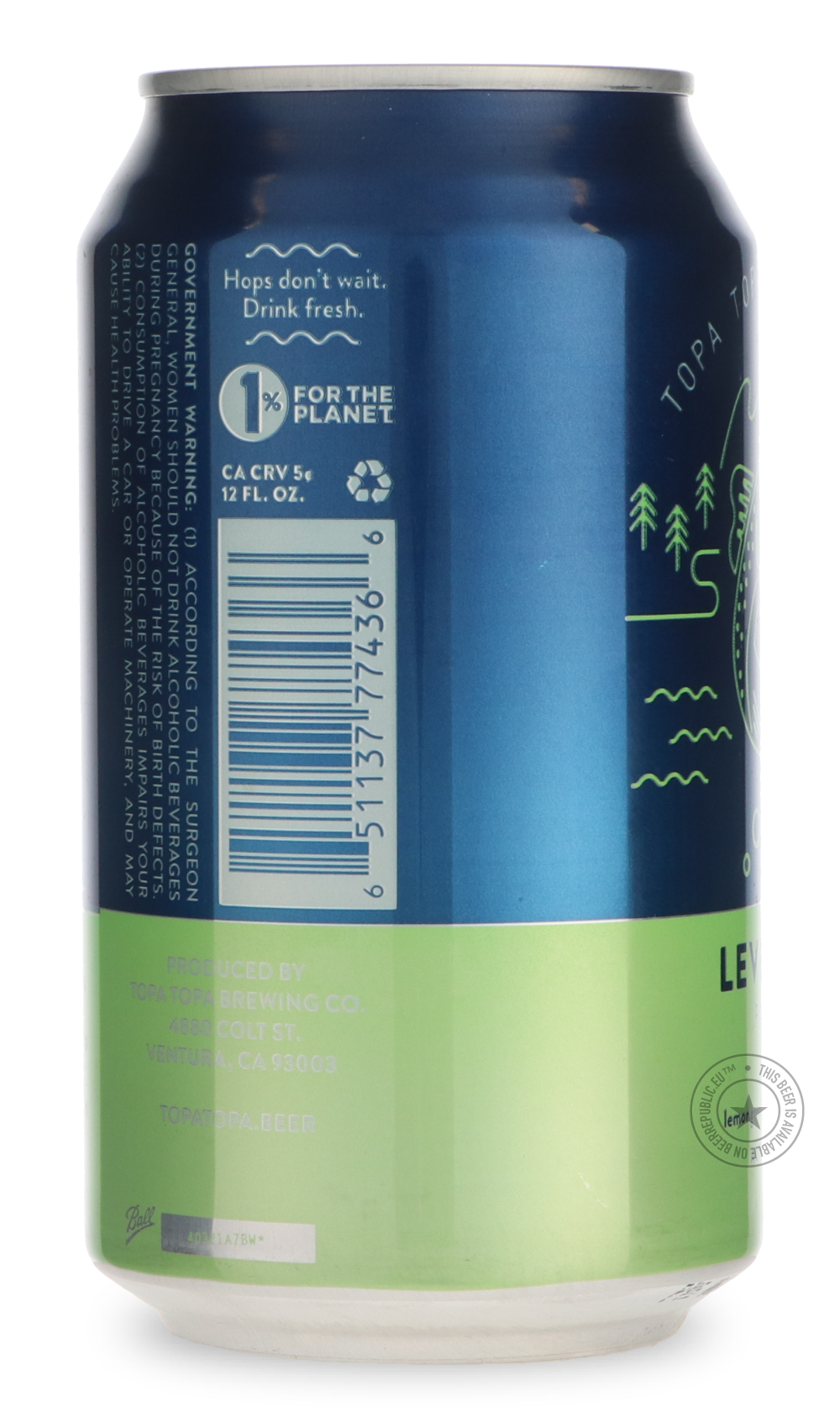 -Topa Topa- Level Line-Pale- Only @ Beer Republic - The best online beer store for American & Canadian craft beer - Buy beer online from the USA and Canada - Bier online kopen - Amerikaans bier kopen - Craft beer store - Craft beer kopen - Amerikanisch bier kaufen - Bier online kaufen - Acheter biere online - IPA - Stout - Porter - New England IPA - Hazy IPA - Imperial Stout - Barrel Aged - Barrel Aged Imperial Stout - Brown - Dark beer - Blond - Blonde - Pilsner - Lager - Wheat - Weizen - Amber - Barley Wi