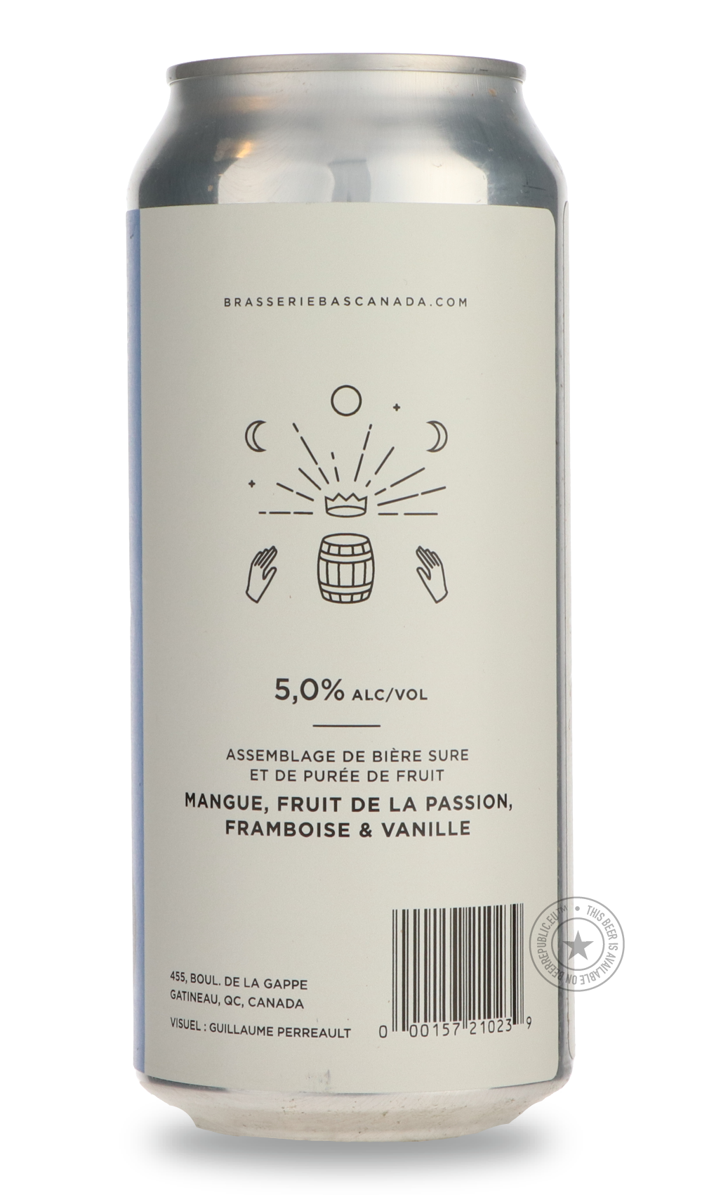 -Brasserie du Bas-Canada- Libre ! - Mangue, Framboise, Fruit De La Passion, Vanille-Sour / Wild & Fruity- Only @ Beer Republic - The best online beer store for American & Canadian craft beer - Buy beer online from the USA and Canada - Bier online kopen - Amerikaans bier kopen - Craft beer store - Craft beer kopen - Amerikanisch bier kaufen - Bier online kaufen - Acheter biere online - IPA - Stout - Porter - New England IPA - Hazy IPA - Imperial Stout - Barrel Aged - Barrel Aged Imperial Stout - Brown - Dark