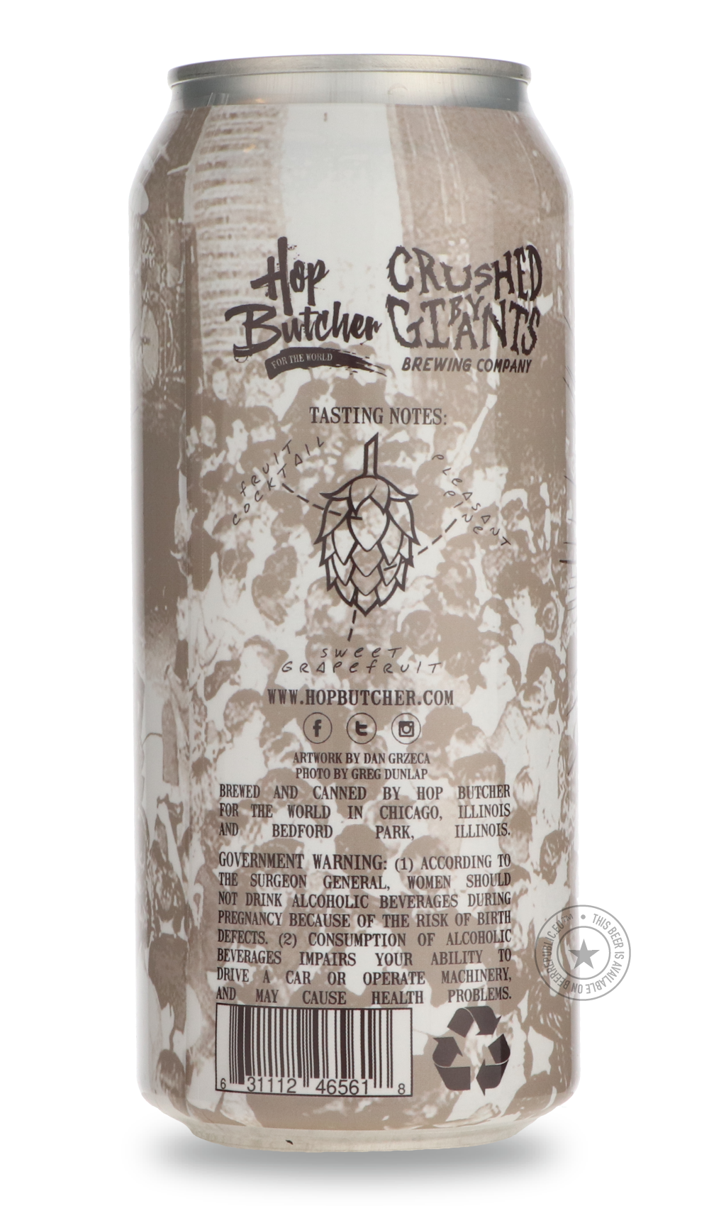 Hop Butcher For The World- Live From Chicago / Crushed By Giants-IPA- Only @ Beer Republic - The best online beer store for American & Canadian craft beer - Buy beer online from the USA and Canada - Bier online kopen - Amerikaans bier kopen - Craft beer store - Craft beer kopen - Amerikanisch bier kaufen - Bier online kaufen - Acheter biere online - IPA - Stout - Porter - New England IPA - Hazy IPA - Imperial Stout - Barrel Aged - Barrel Aged Imperial Stout - Brown - Dark beer - Blond - Blonde - Pilsner - L