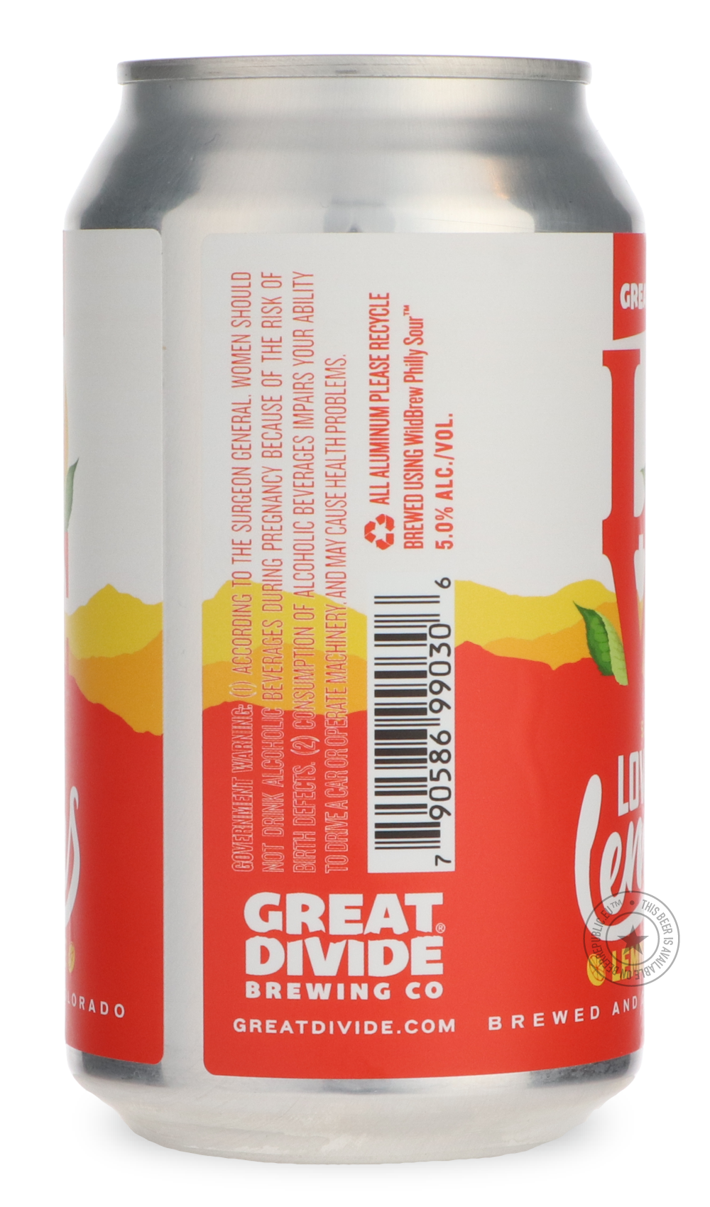 -Great Divide- Love & Lemons-Sour / Wild & Fruity- Only @ Beer Republic - The best online beer store for American & Canadian craft beer - Buy beer online from the USA and Canada - Bier online kopen - Amerikaans bier kopen - Craft beer store - Craft beer kopen - Amerikanisch bier kaufen - Bier online kaufen - Acheter biere online - IPA - Stout - Porter - New England IPA - Hazy IPA - Imperial Stout - Barrel Aged - Barrel Aged Imperial Stout - Brown - Dark beer - Blond - Blonde - Pilsner - Lager - Wheat - Weiz