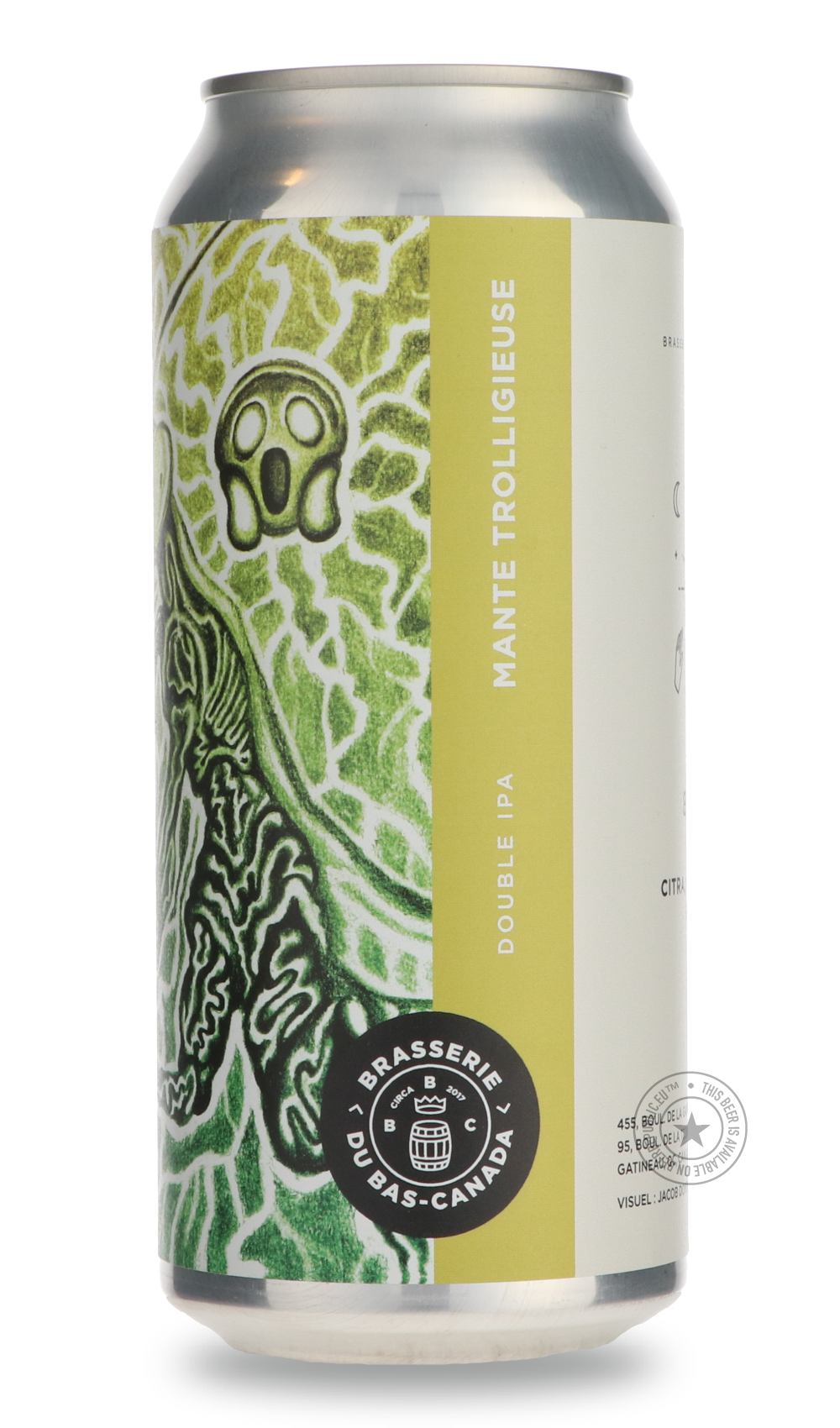 -Brasserie du Bas-Canada- Mante Trolligieuse-IPA- Only @ Beer Republic - The best online beer store for American & Canadian craft beer - Buy beer online from the USA and Canada - Bier online kopen - Amerikaans bier kopen - Craft beer store - Craft beer kopen - Amerikanisch bier kaufen - Bier online kaufen - Acheter biere online - IPA - Stout - Porter - New England IPA - Hazy IPA - Imperial Stout - Barrel Aged - Barrel Aged Imperial Stout - Brown - Dark beer - Blond - Blonde - Pilsner - Lager - Wheat - Weize