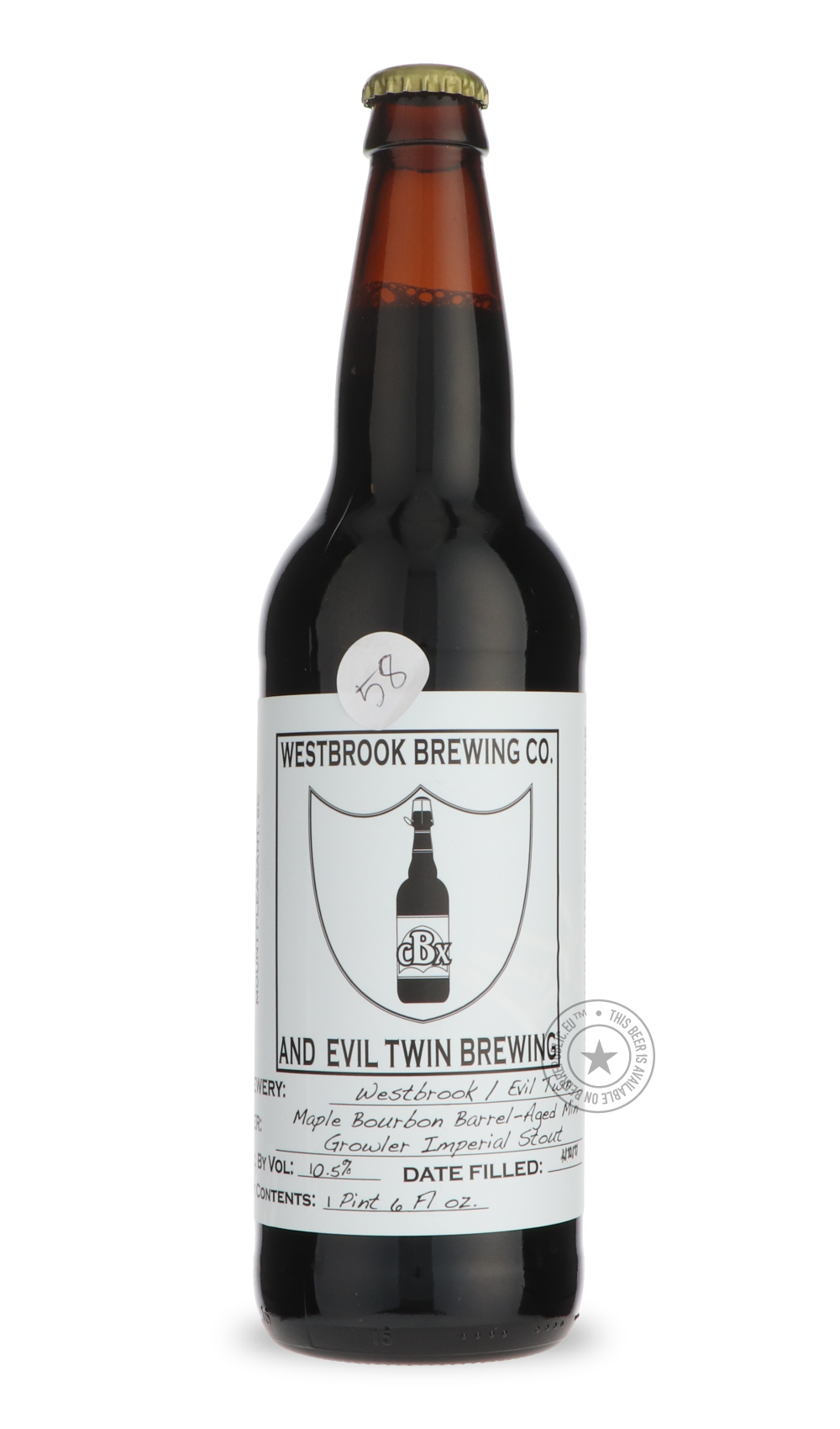 -Evil Twin- Maple Bourbon Barrel-Aged Mini Growler / Westbrook-Stout & Porter- Only @ Beer Republic - The best online beer store for American & Canadian craft beer - Buy beer online from the USA and Canada - Bier online kopen - Amerikaans bier kopen - Craft beer store - Craft beer kopen - Amerikanisch bier kaufen - Bier online kaufen - Acheter biere online - IPA - Stout - Porter - New England IPA - Hazy IPA - Imperial Stout - Barrel Aged - Barrel Aged Imperial Stout - Brown - Dark beer - Blond - Blonde - Pi