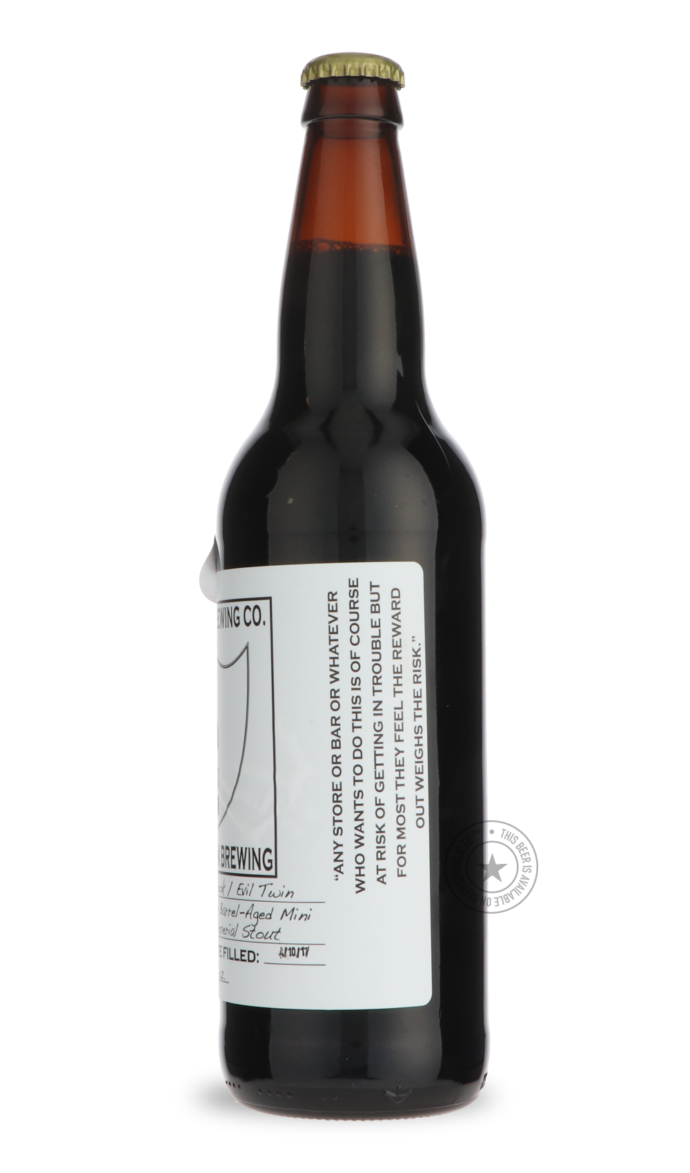 -Evil Twin- Maple Bourbon Barrel-Aged Mini Growler / Westbrook-Stout & Porter- Only @ Beer Republic - The best online beer store for American & Canadian craft beer - Buy beer online from the USA and Canada - Bier online kopen - Amerikaans bier kopen - Craft beer store - Craft beer kopen - Amerikanisch bier kaufen - Bier online kaufen - Acheter biere online - IPA - Stout - Porter - New England IPA - Hazy IPA - Imperial Stout - Barrel Aged - Barrel Aged Imperial Stout - Brown - Dark beer - Blond - Blonde - Pi