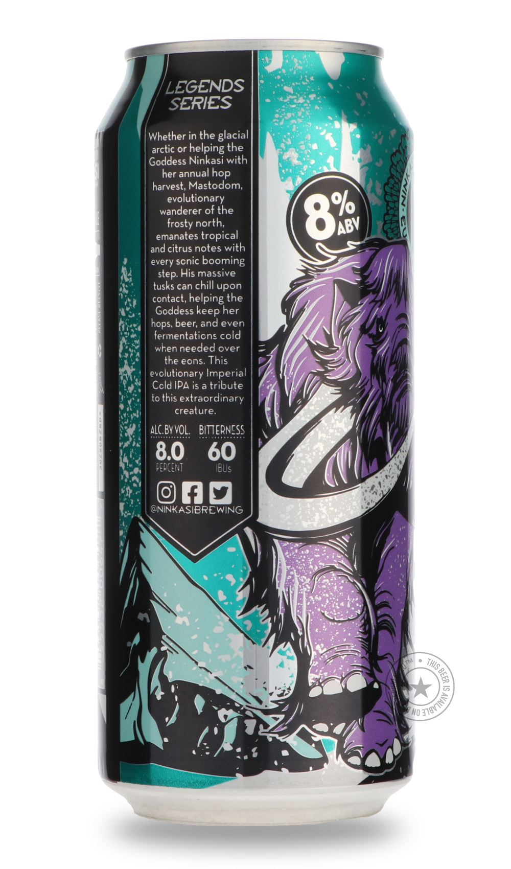 -Ninkasi- Mastodom-IPA- Only @ Beer Republic - The best online beer store for American & Canadian craft beer - Buy beer online from the USA and Canada - Bier online kopen - Amerikaans bier kopen - Craft beer store - Craft beer kopen - Amerikanisch bier kaufen - Bier online kaufen - Acheter biere online - IPA - Stout - Porter - New England IPA - Hazy IPA - Imperial Stout - Barrel Aged - Barrel Aged Imperial Stout - Brown - Dark beer - Blond - Blonde - Pilsner - Lager - Wheat - Weizen - Amber - Barley Wine - 