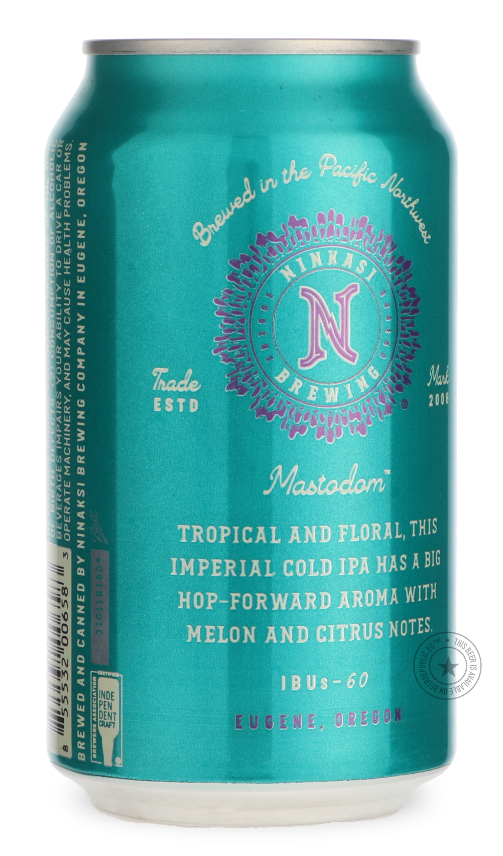 -Ninkasi- Mastodom-IPA- Only @ Beer Republic - The best online beer store for American & Canadian craft beer - Buy beer online from the USA and Canada - Bier online kopen - Amerikaans bier kopen - Craft beer store - Craft beer kopen - Amerikanisch bier kaufen - Bier online kaufen - Acheter biere online - IPA - Stout - Porter - New England IPA - Hazy IPA - Imperial Stout - Barrel Aged - Barrel Aged Imperial Stout - Brown - Dark beer - Blond - Blonde - Pilsner - Lager - Wheat - Weizen - Amber - Barley Wine - 