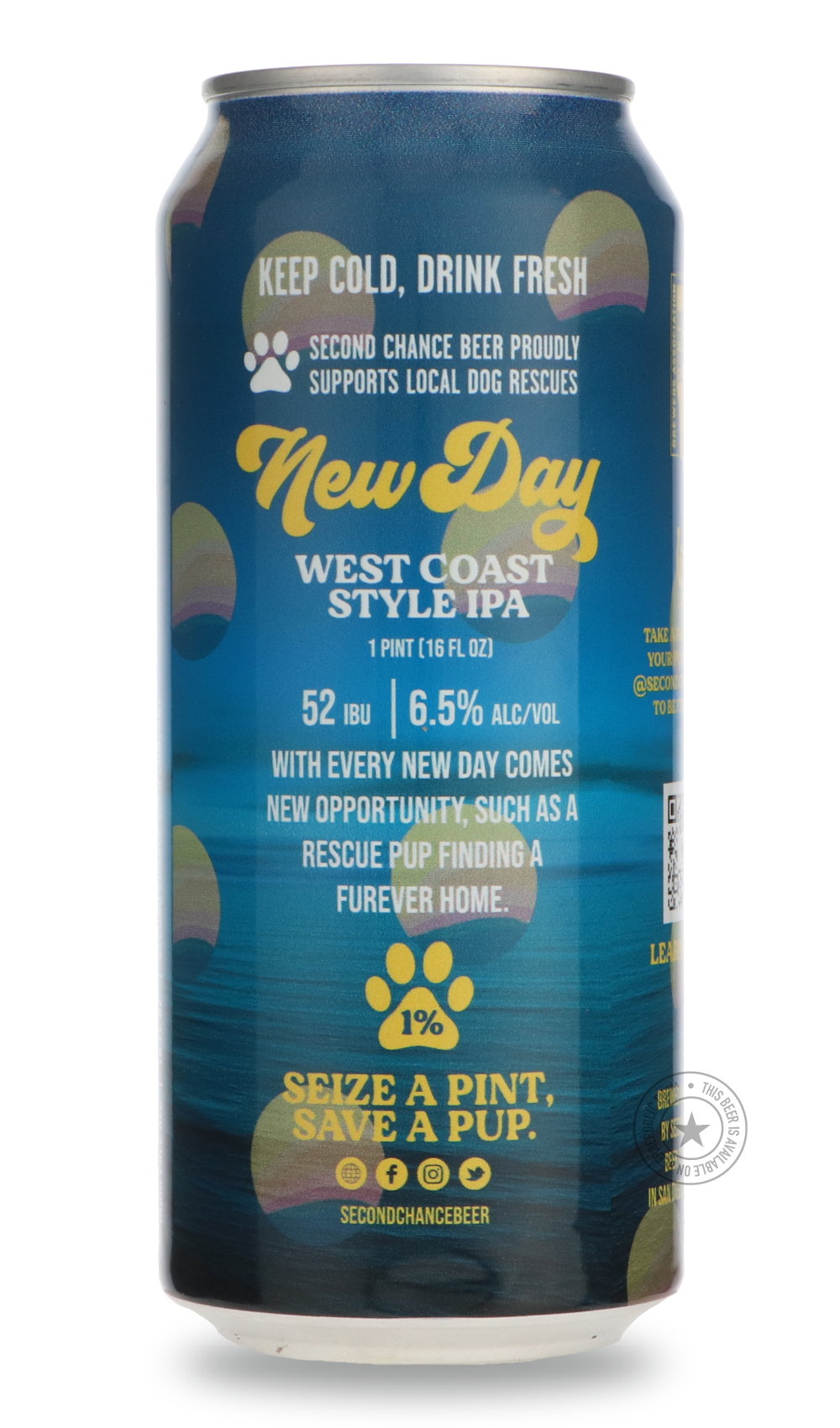 -Second Chance- New Day-IPA- Only @ Beer Republic - The best online beer store for American & Canadian craft beer - Buy beer online from the USA and Canada - Bier online kopen - Amerikaans bier kopen - Craft beer store - Craft beer kopen - Amerikanisch bier kaufen - Bier online kaufen - Acheter biere online - IPA - Stout - Porter - New England IPA - Hazy IPA - Imperial Stout - Barrel Aged - Barrel Aged Imperial Stout - Brown - Dark beer - Blond - Blonde - Pilsner - Lager - Wheat - Weizen - Amber - Barley Wi