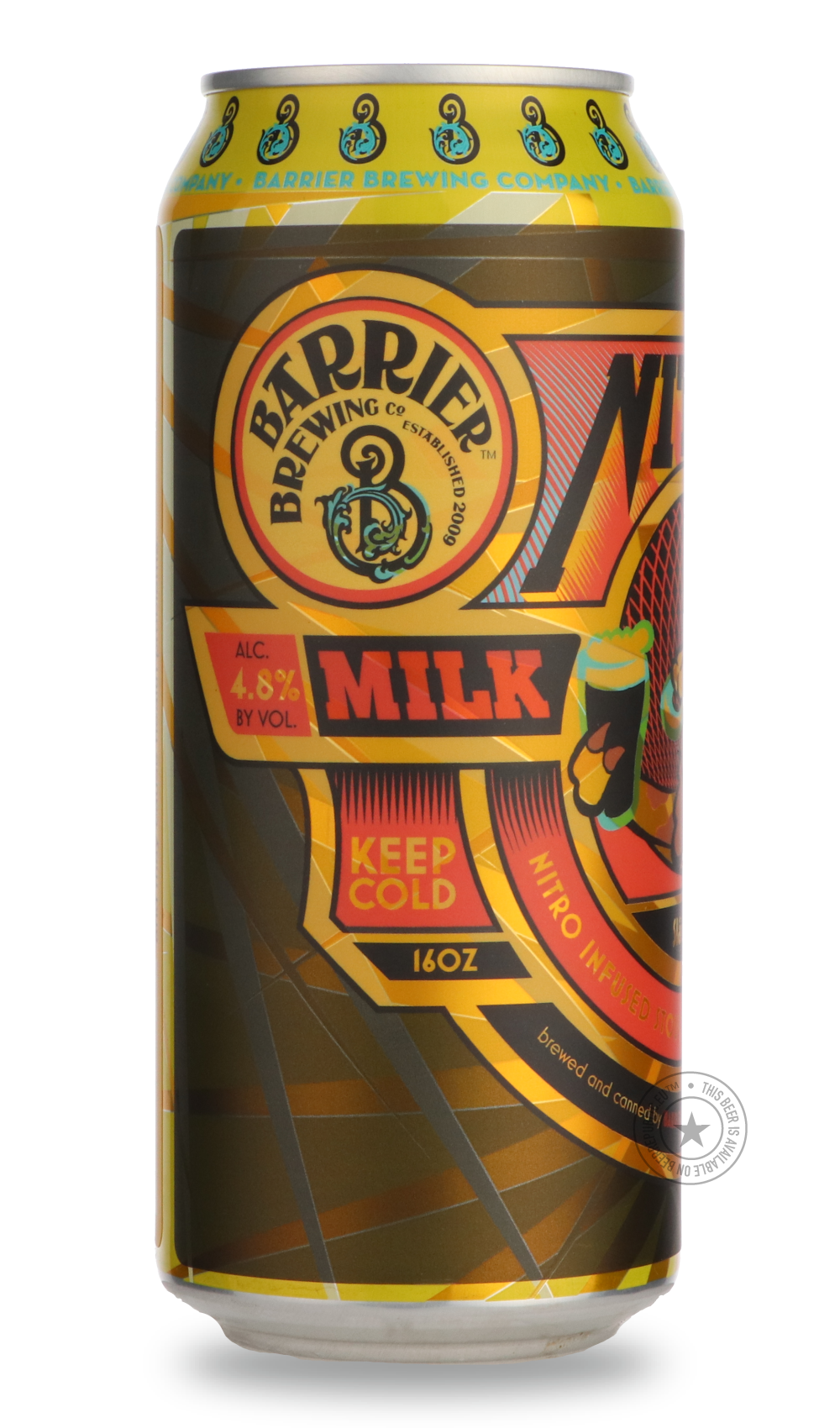 -Barrier- Nitro Milk Stout-Stout & Porter- Only @ Beer Republic - The best online beer store for American & Canadian craft beer - Buy beer online from the USA and Canada - Bier online kopen - Amerikaans bier kopen - Craft beer store - Craft beer kopen - Amerikanisch bier kaufen - Bier online kaufen - Acheter biere online - IPA - Stout - Porter - New England IPA - Hazy IPA - Imperial Stout - Barrel Aged - Barrel Aged Imperial Stout - Brown - Dark beer - Blond - Blonde - Pilsner - Lager - Wheat - Weizen - Amb