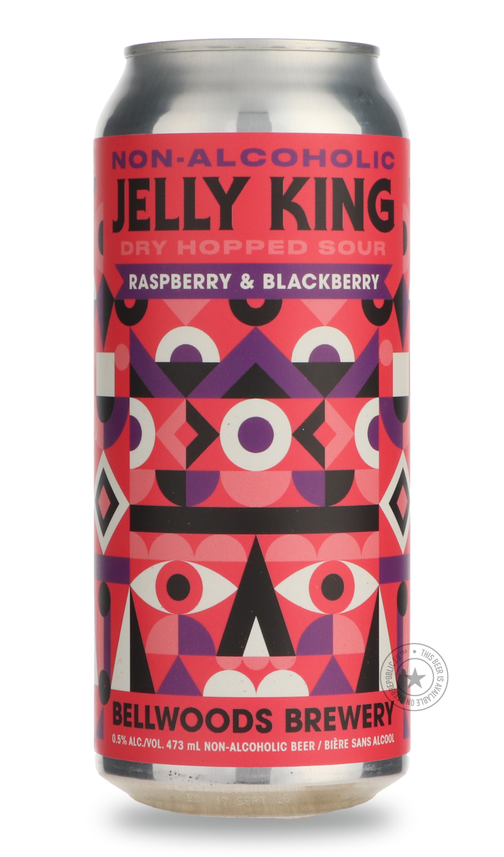 Bellwoods- Non-Alcoholic Jelly King w/ Raspberry + Blackberry-Sour / Wild & Fruity- Only @ Beer Republic - The best online beer store for American & Canadian craft beer - Buy beer online from the USA and Canada - Bier online kopen - Amerikaans bier kopen - Craft beer store - Craft beer kopen - Amerikanisch bier kaufen - Bier online kaufen - Acheter biere online - IPA - Stout - Porter - New England IPA - Hazy IPA - Imperial Stout - Barrel Aged - Barrel Aged Imperial Stout - Brown - Dark beer - Blond - Blonde
